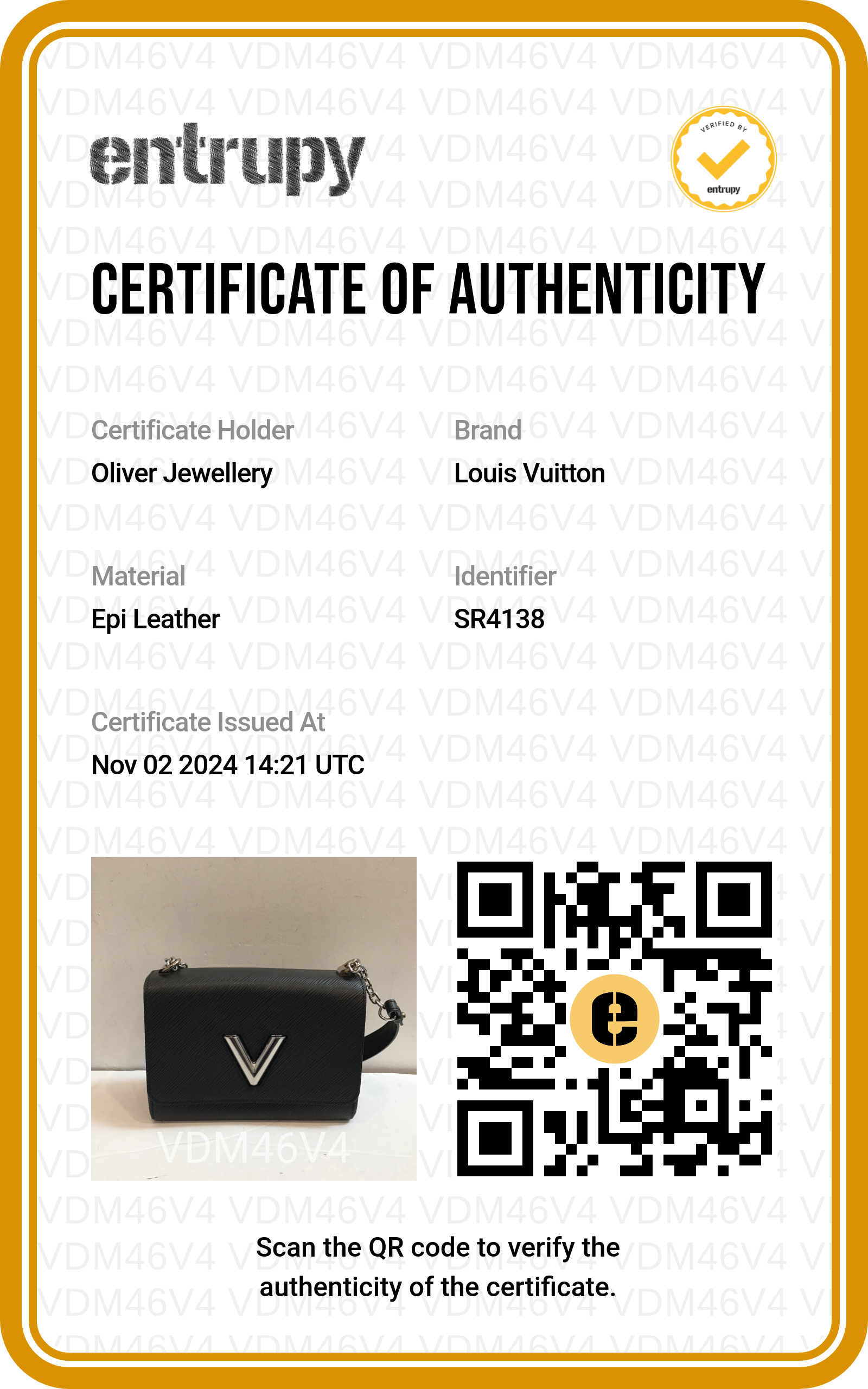 Louis Vuitton Black Epi Leather Twist MM Bag