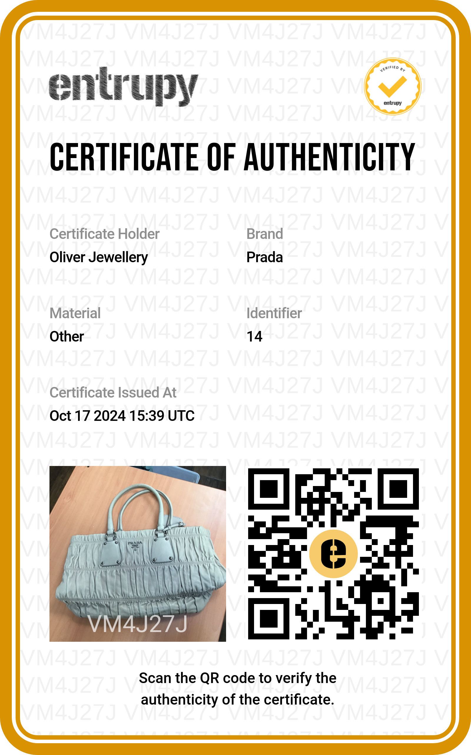 Prada Beige Nappa Gaufre Tote