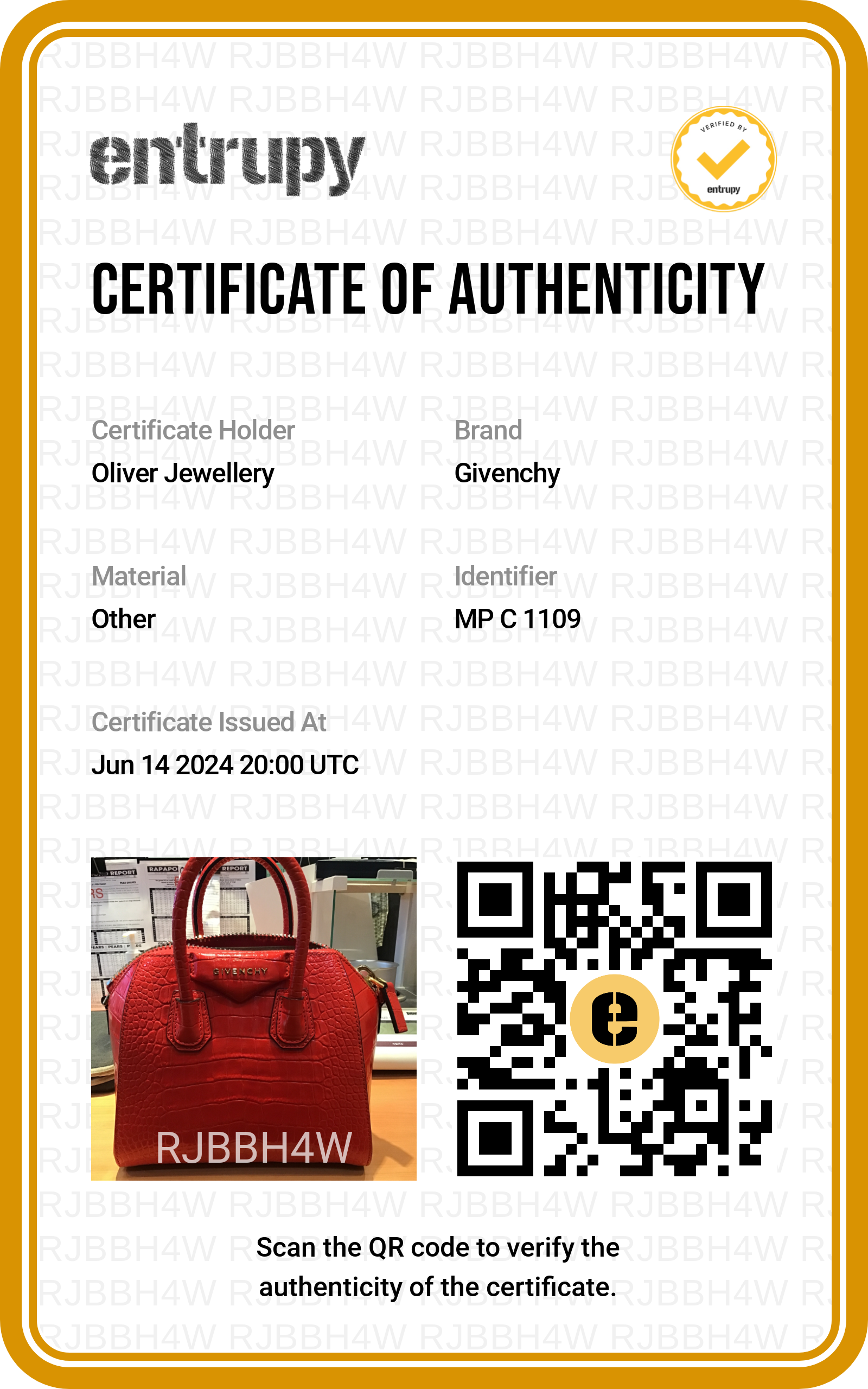 Givenchy Red Croc Embossed Leather Mini Antigona Bag w/ Strap