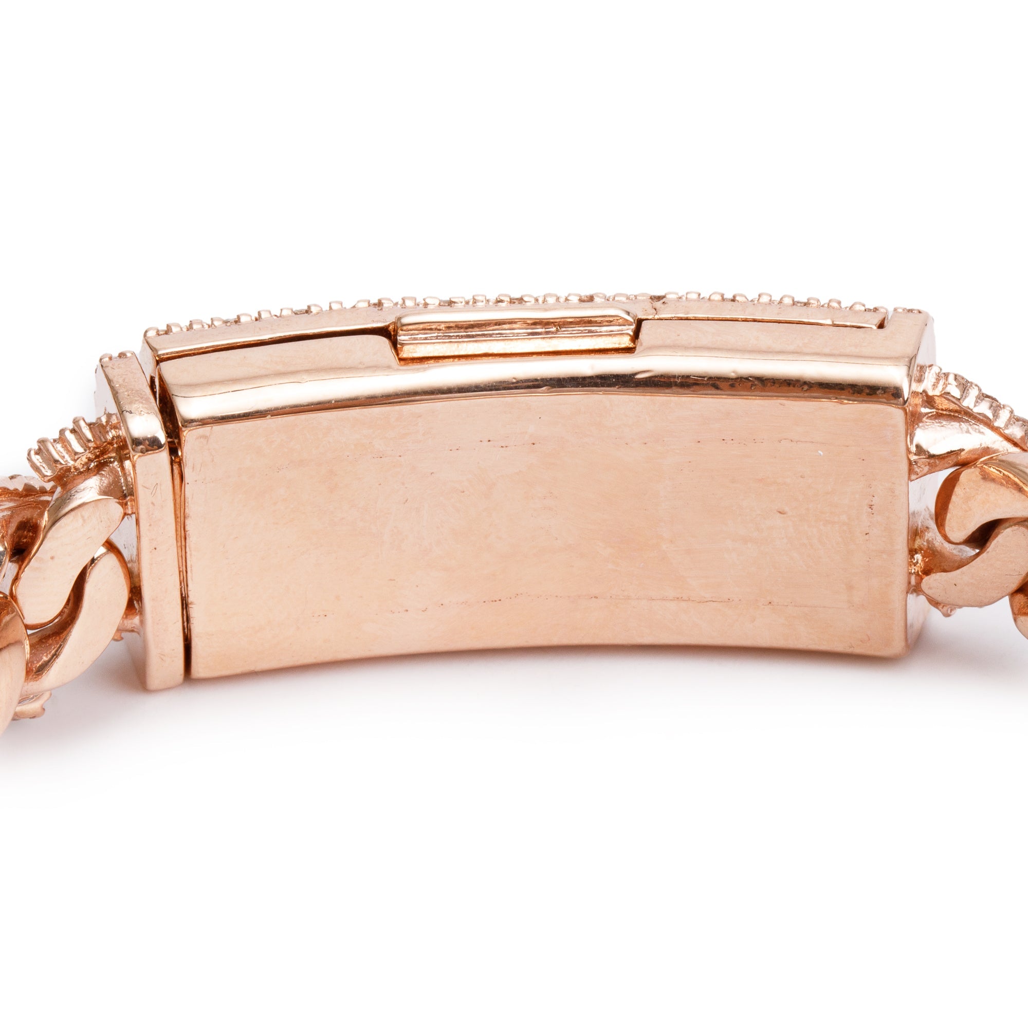 10k Rose Gold 17.13 tcw. Diamond Cuban Link Bracelet