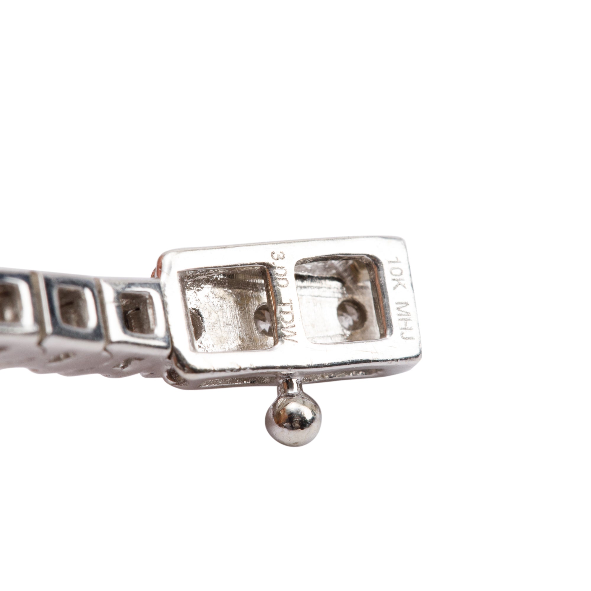 10k White Gold 3.00 tcw. Diamond Tennis Bracelet