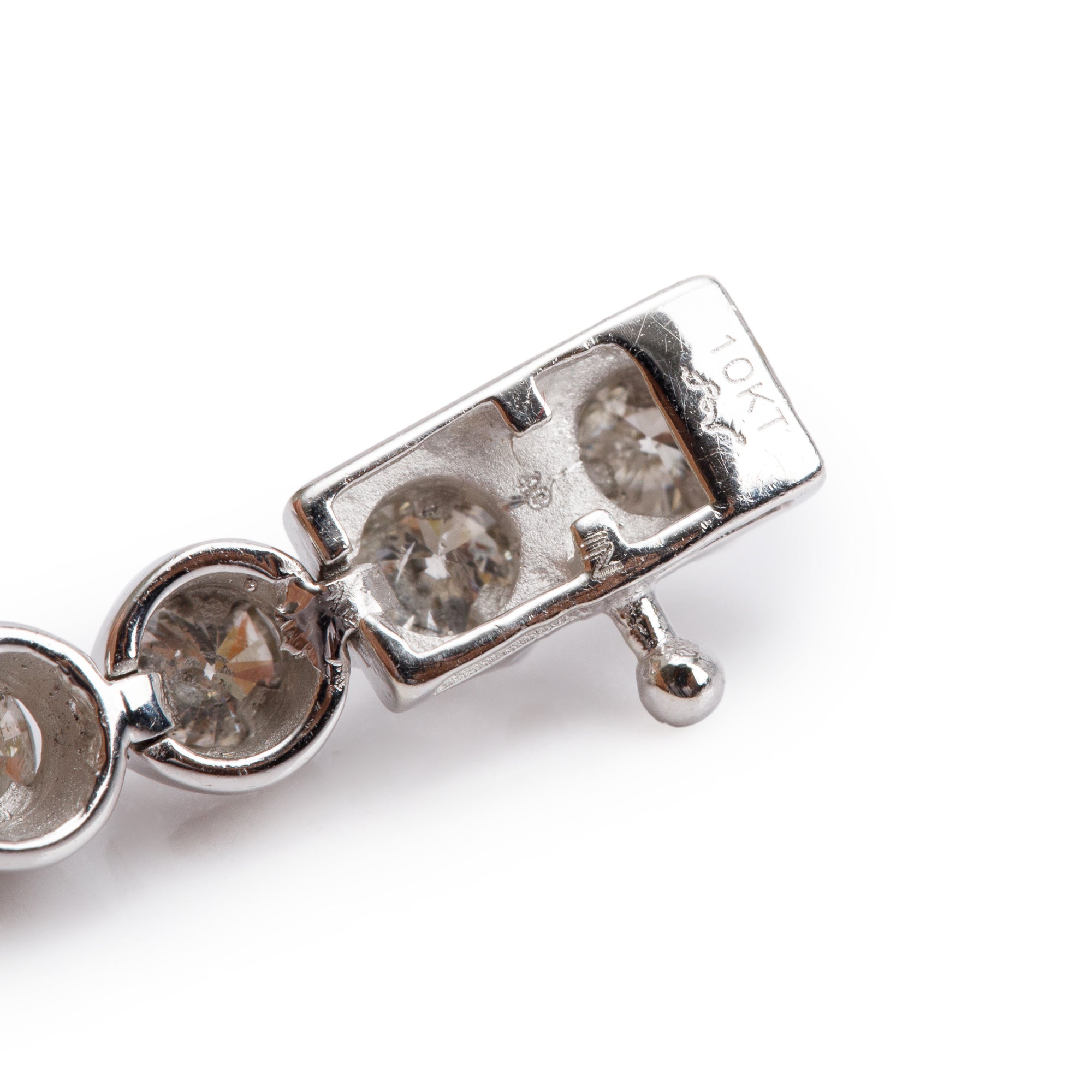 10k White Gold 5.00 tcw. Diamond Tennis Bracelet