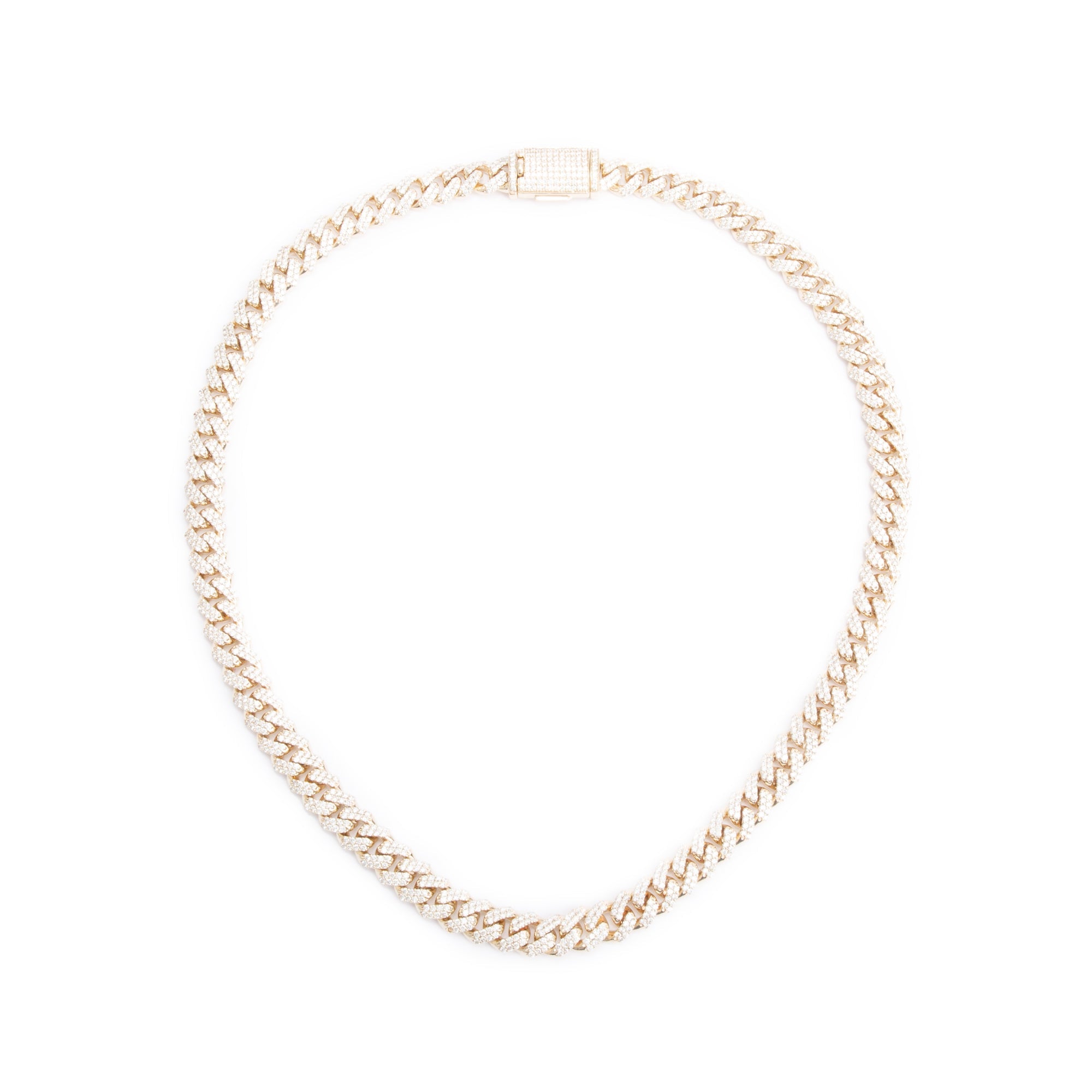10k Yellow Gold 18.23 tcw. Diamond Link Necklace