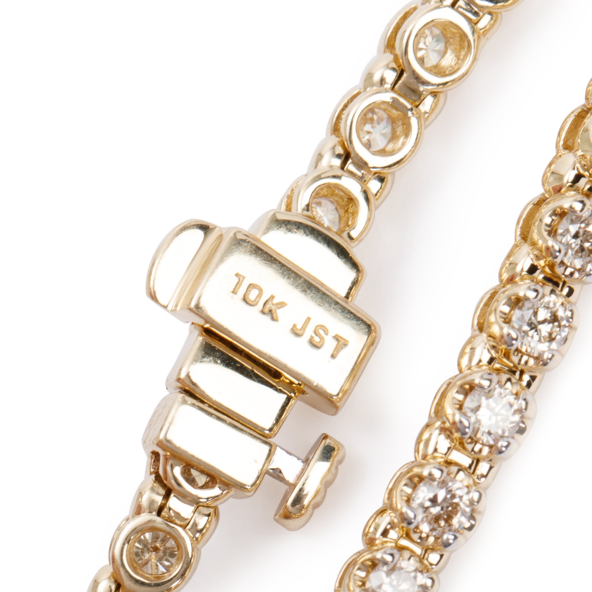 10k Yellow Gold 2.08 tcw Diamond Tennis Bracelet