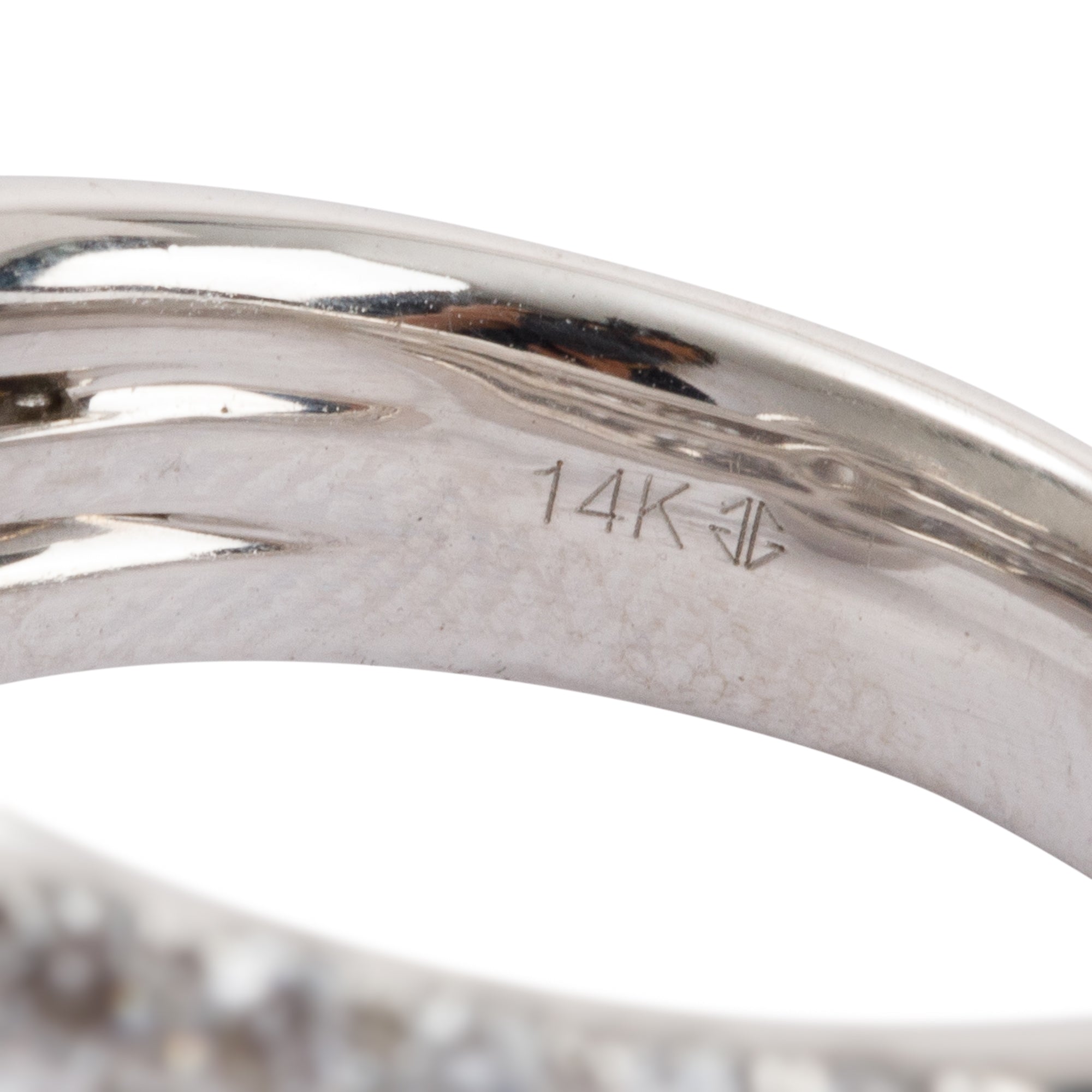 14k White Gold 0.50 ct. Oval Cut Diamond Engagement Ring