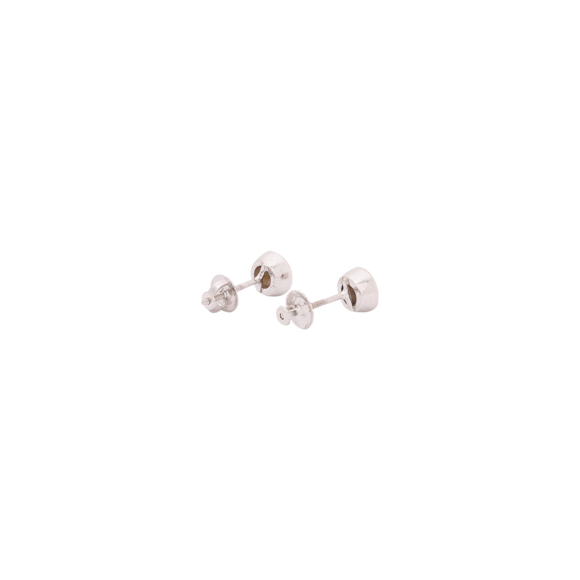 14k White Gold 0.55 tcw. Diamond Stud Earrings