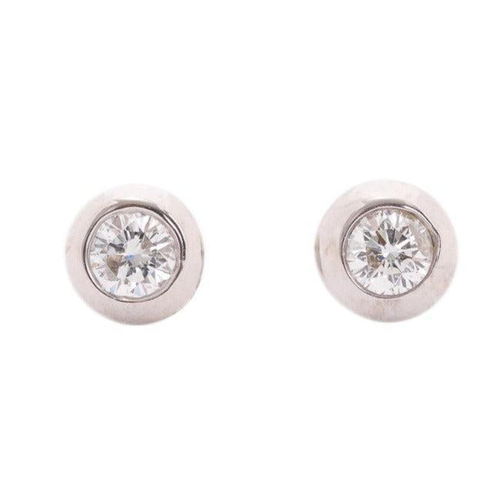 14k White Gold 0.55 tcw. Diamond Stud Earrings