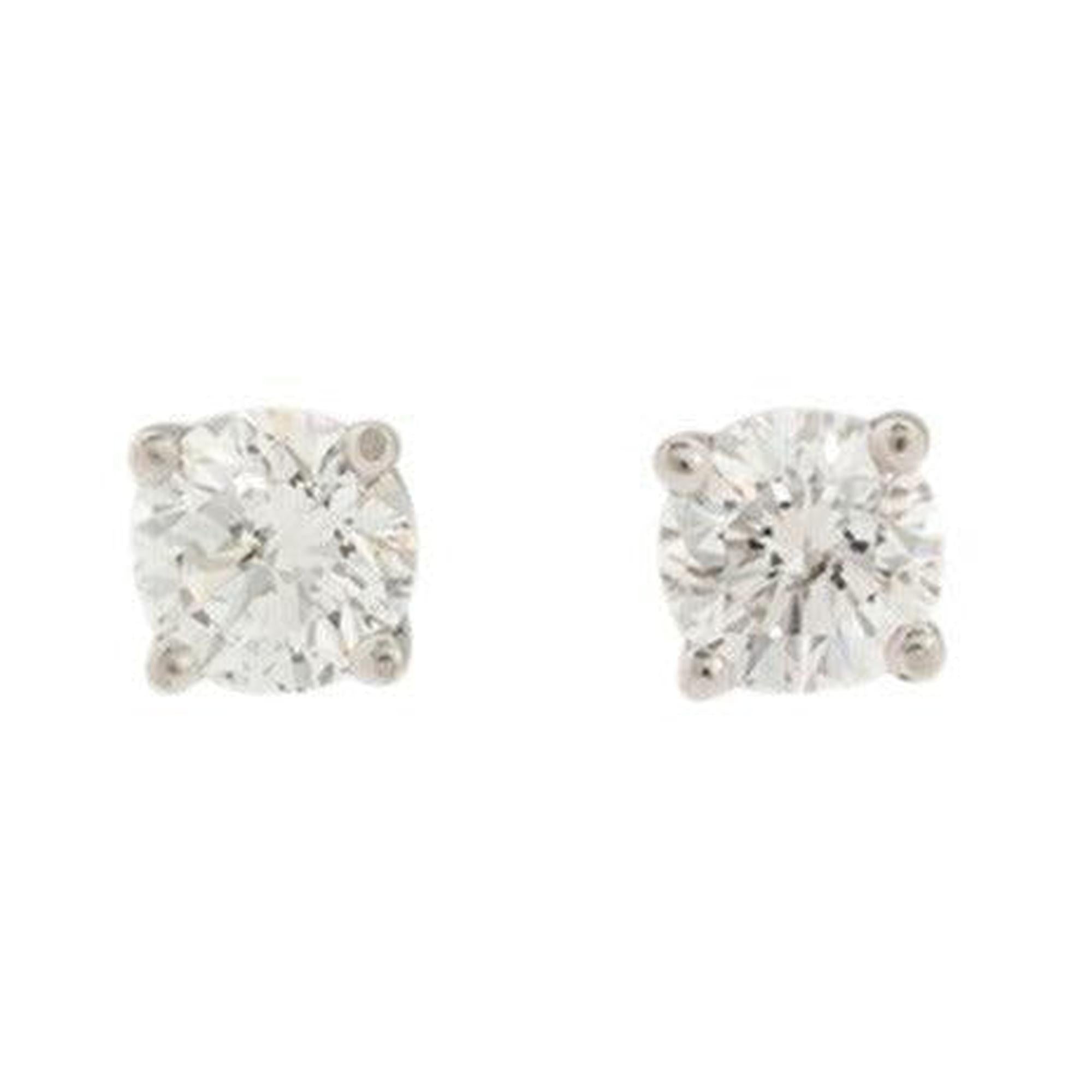 14k White Gold 0.60 tcw. Diamond Stud Earrings