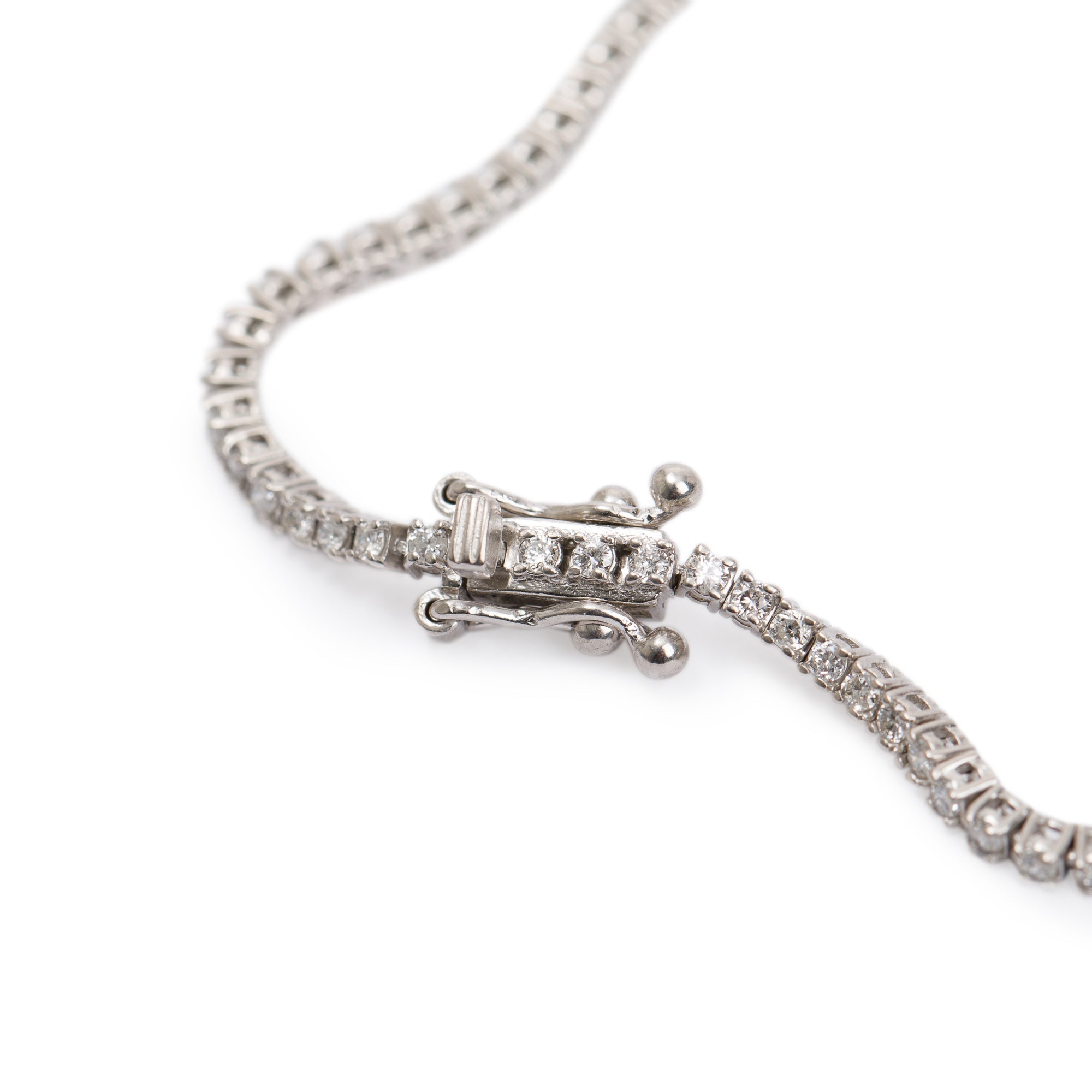14k White Gold 1.12 tcw. Diamond Tennis Bracelet