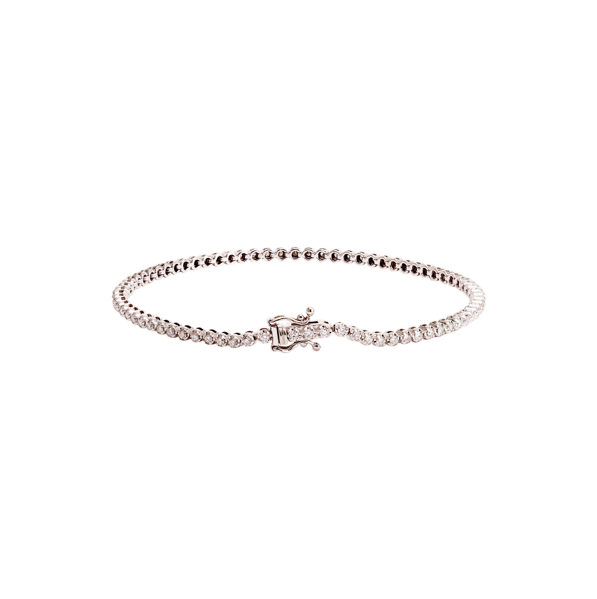 14k White Gold 1.15 tcw. Diamond Tennis Bracelet