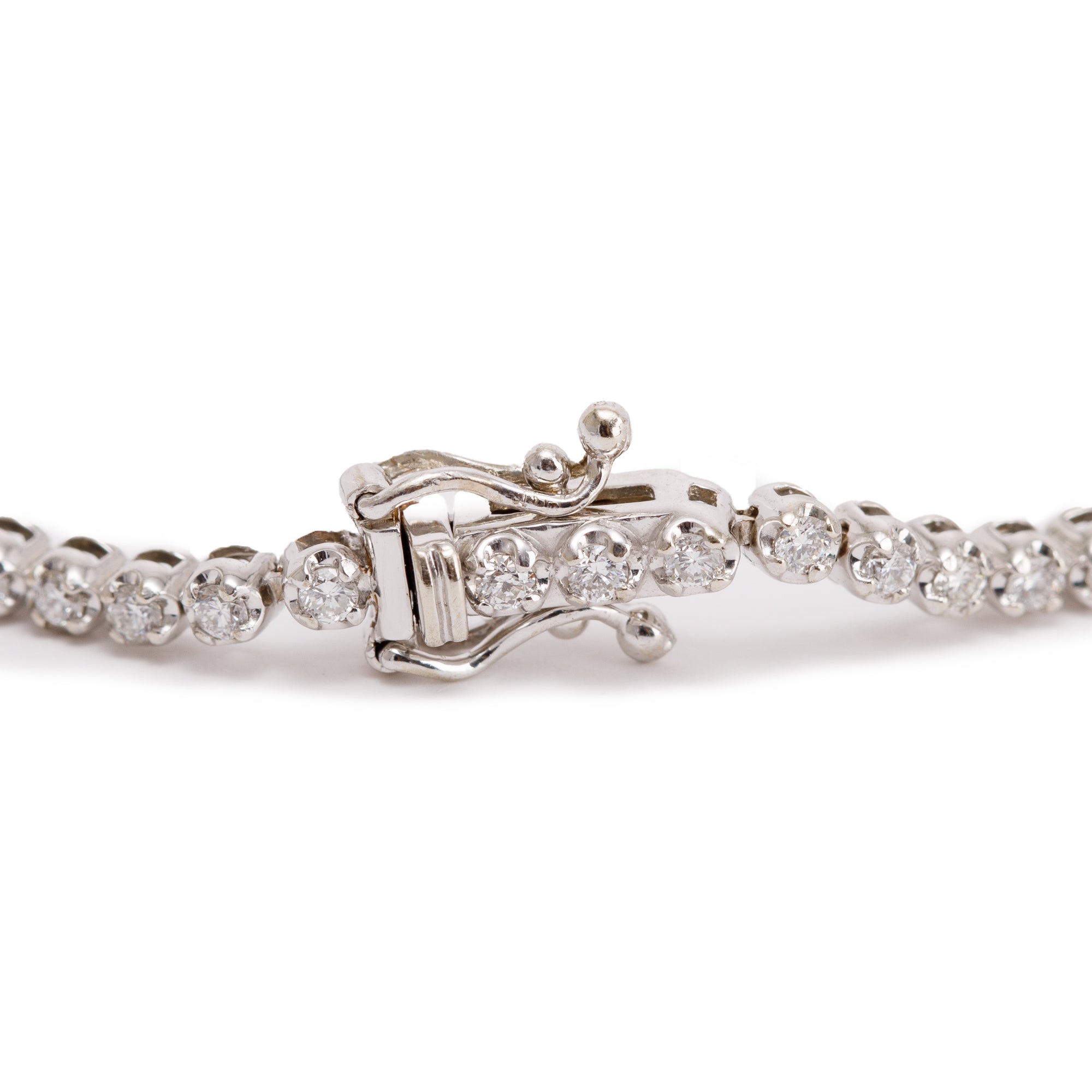 14k White Gold 1.15 tcw. Diamond Tennis Bracelet