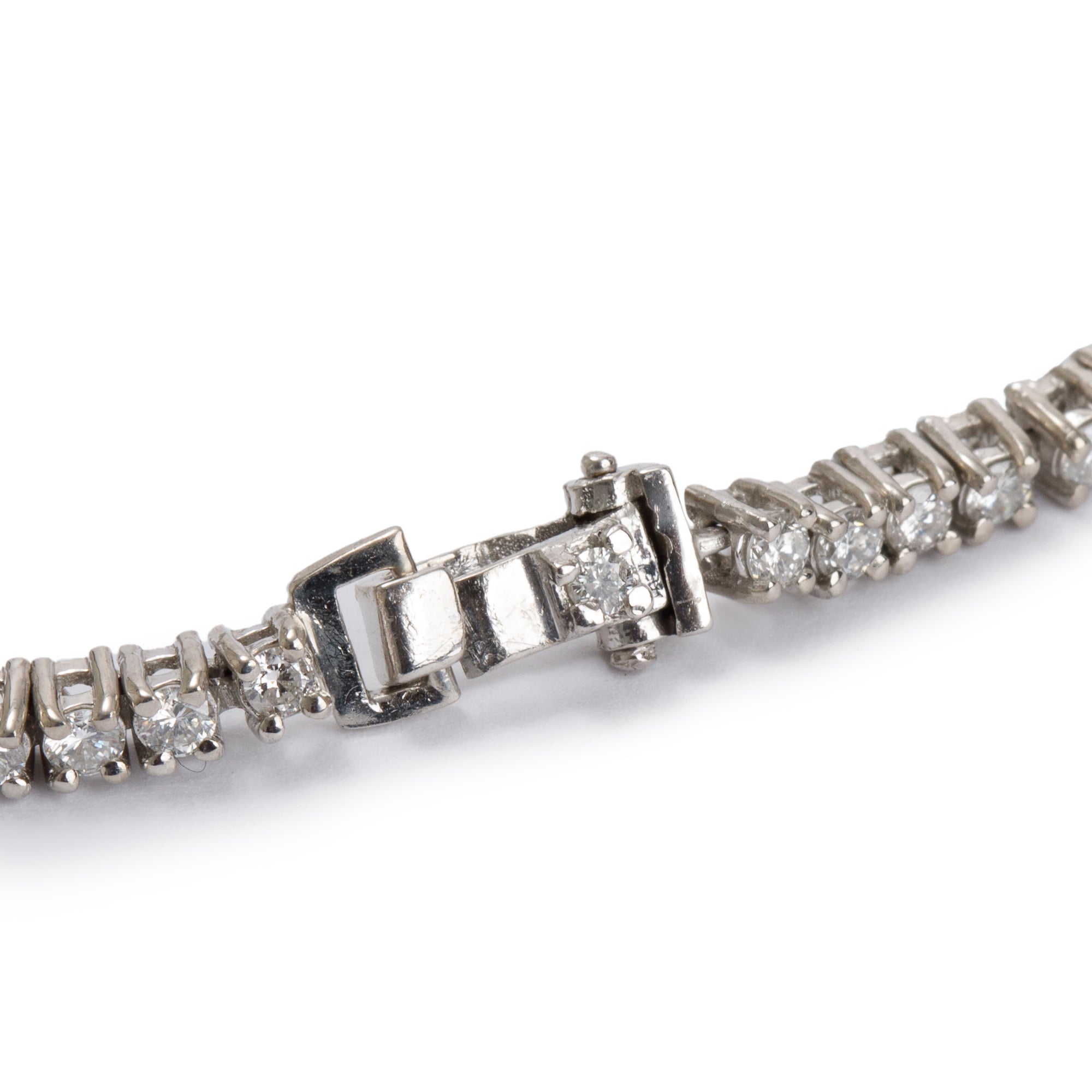 14k White Gold 2.31 tcw Diamond Tennis Bracelet