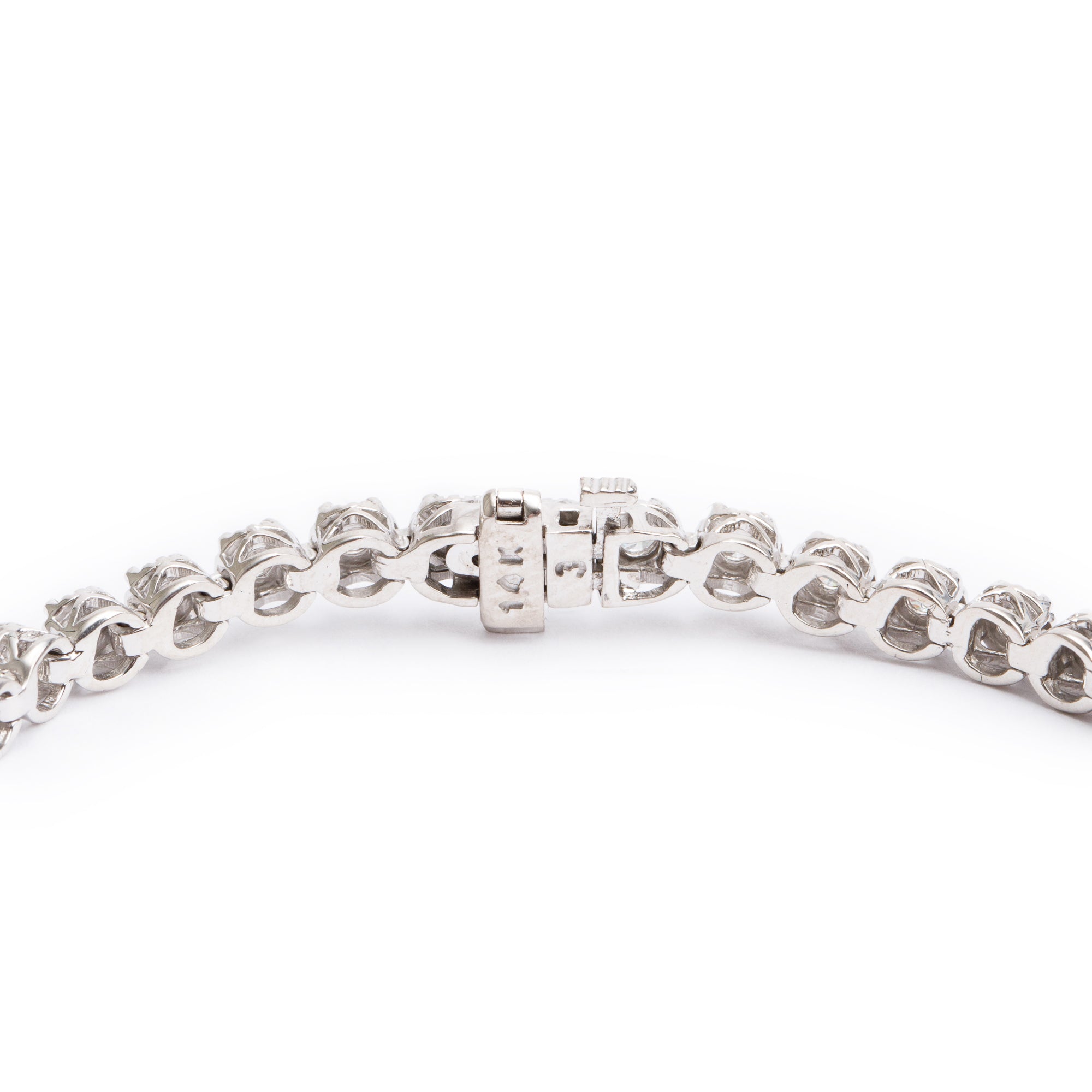 14k White Gold 2.72 tcw. Diamond Tennis Bracelet