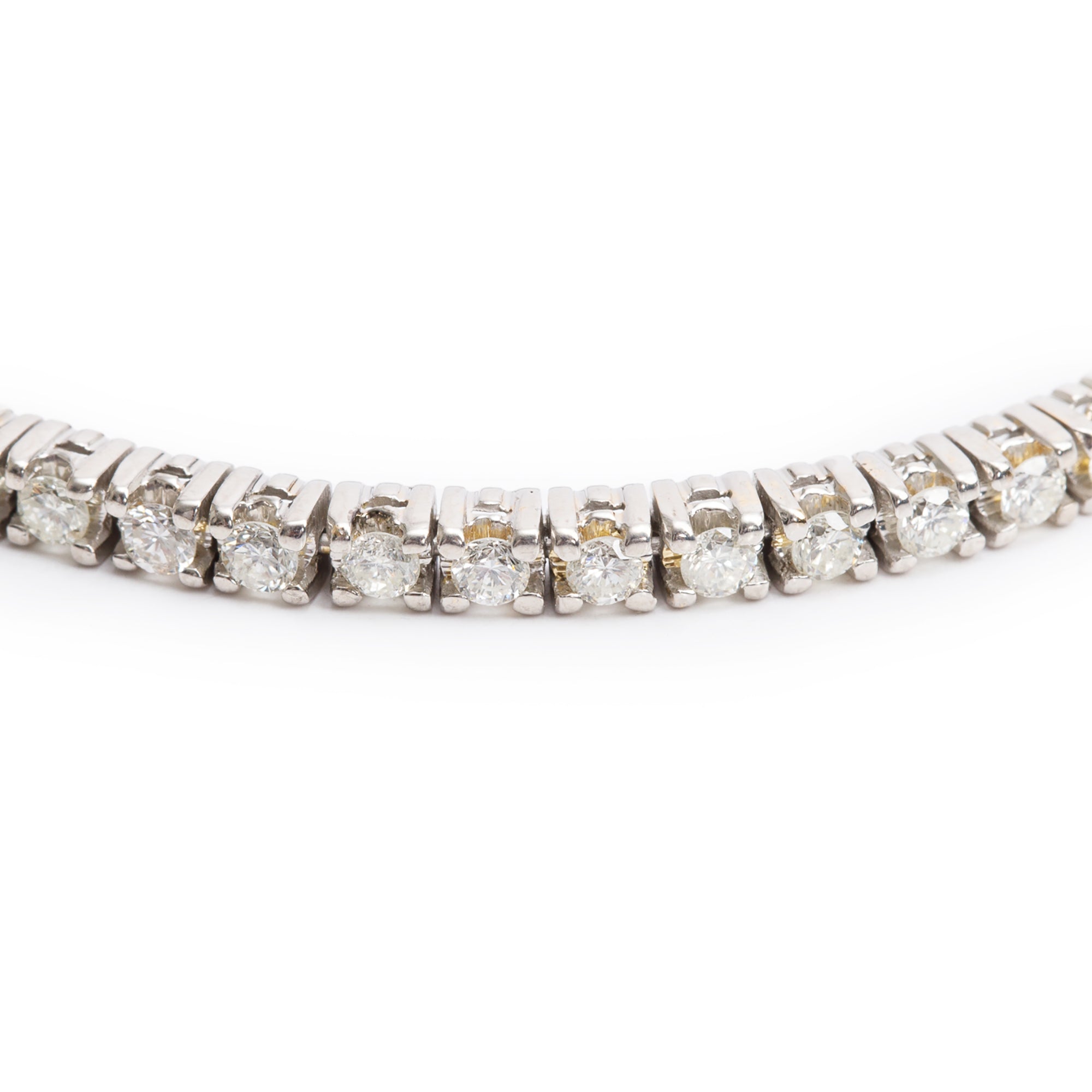 14k White Gold 2.77 tcw. Diamond Tennis Bracelet