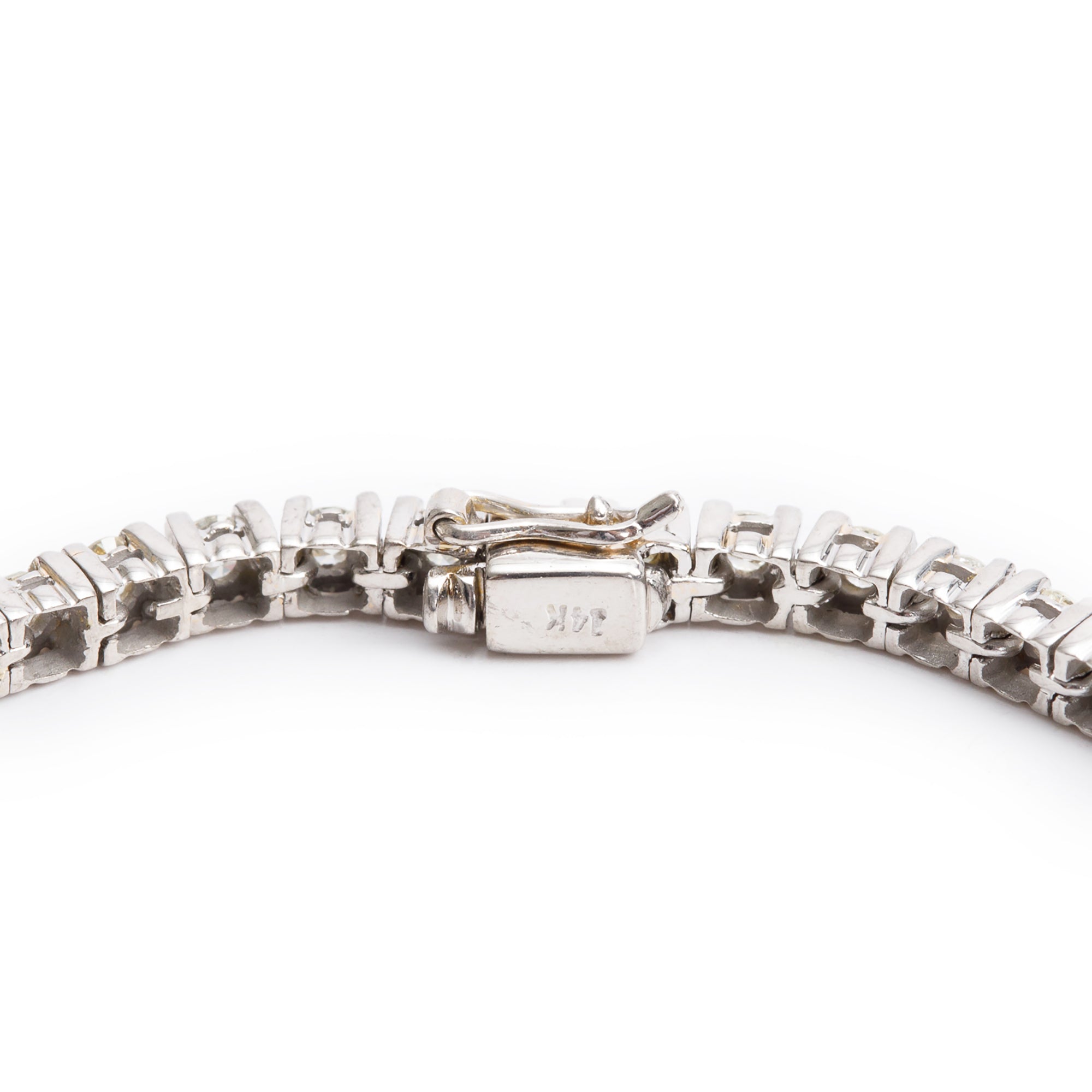 14k White Gold 2.77 tcw. Diamond Tennis Bracelet