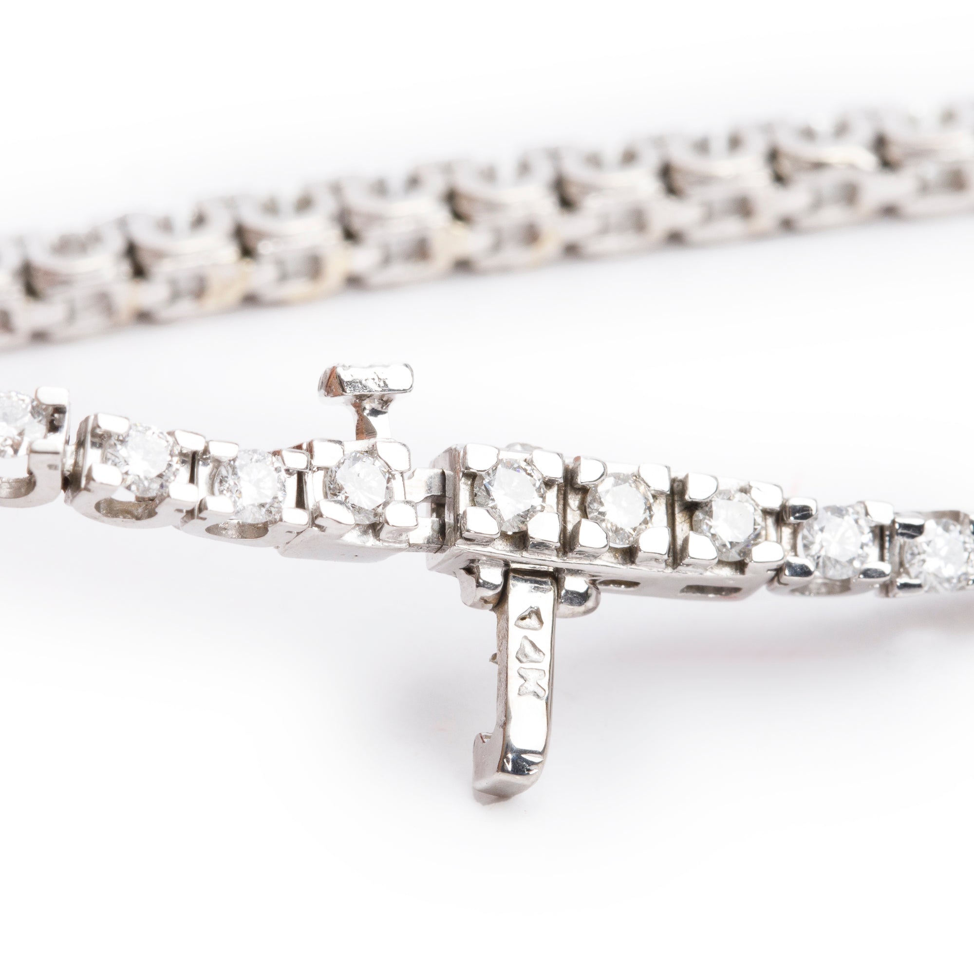 14k White Gold 2.83 tcw. Diamond Tennis Bracelet