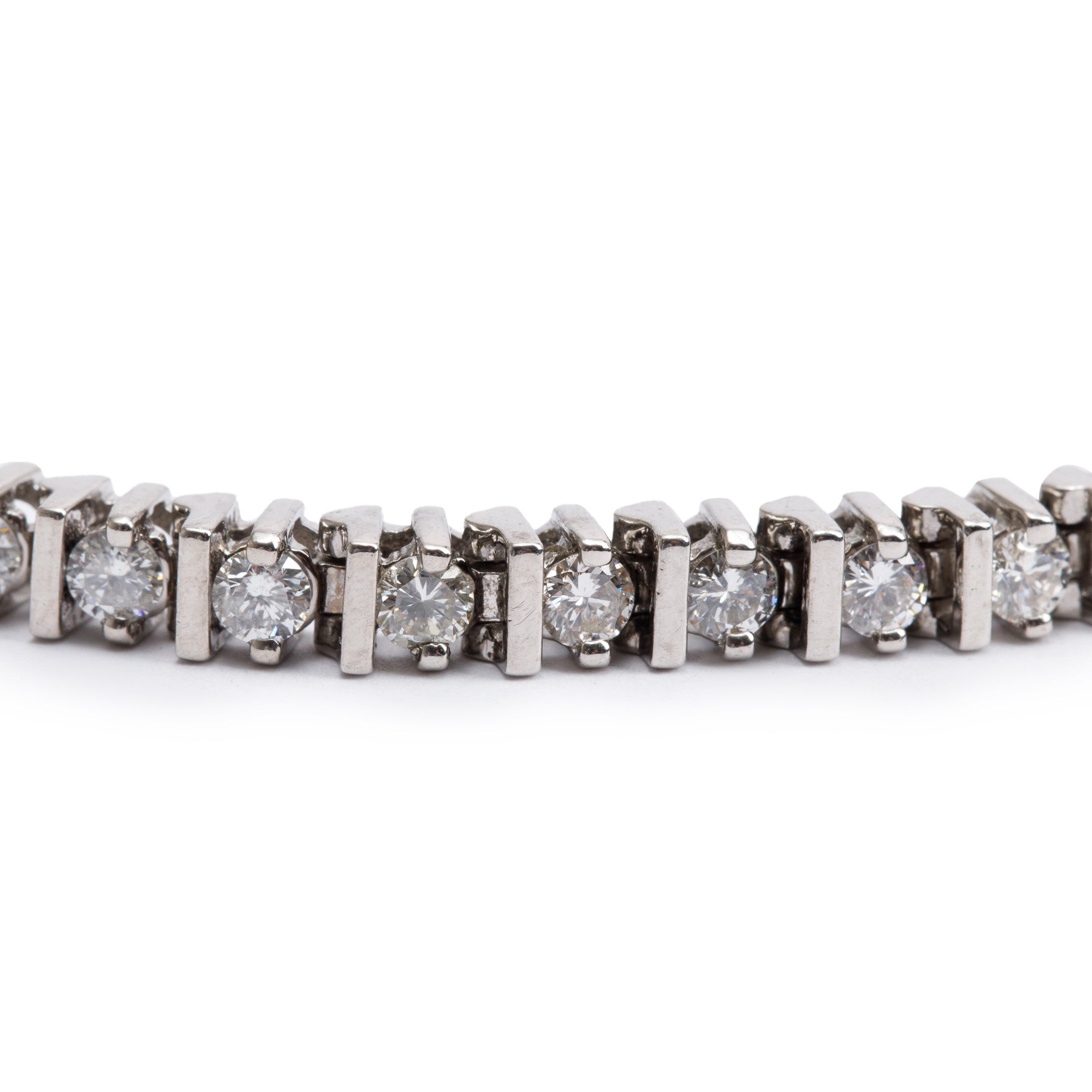 14k White Gold 3.00 tcw. Diamond Tennis Bracelet