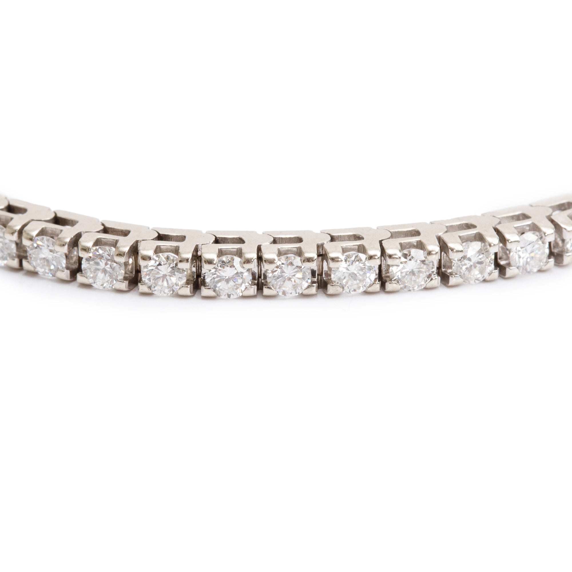 14k White Gold 3.30 tcw. Diamond Tennis Bracelet