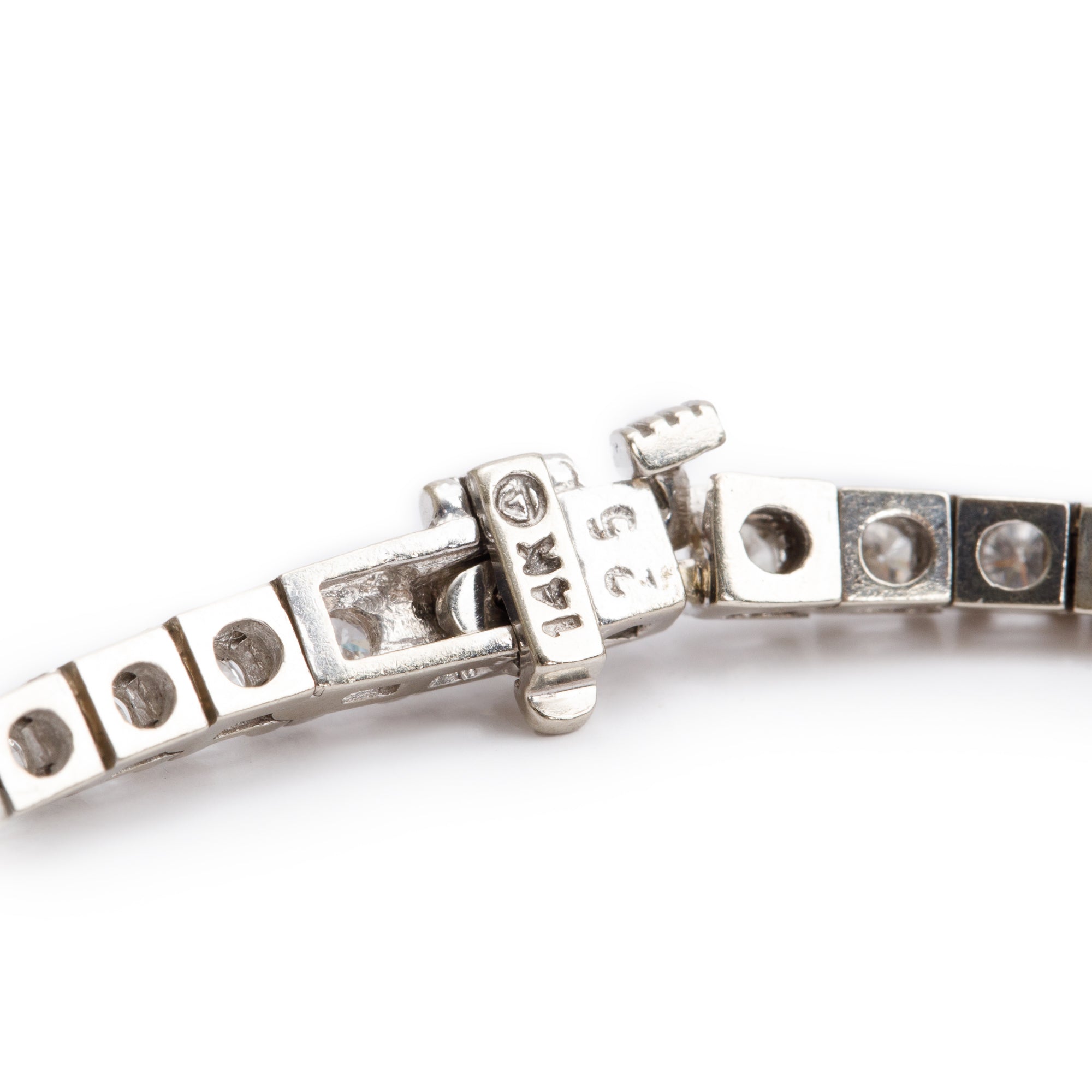 14k White Gold 3.30 tcw. Diamond Tennis Bracelet