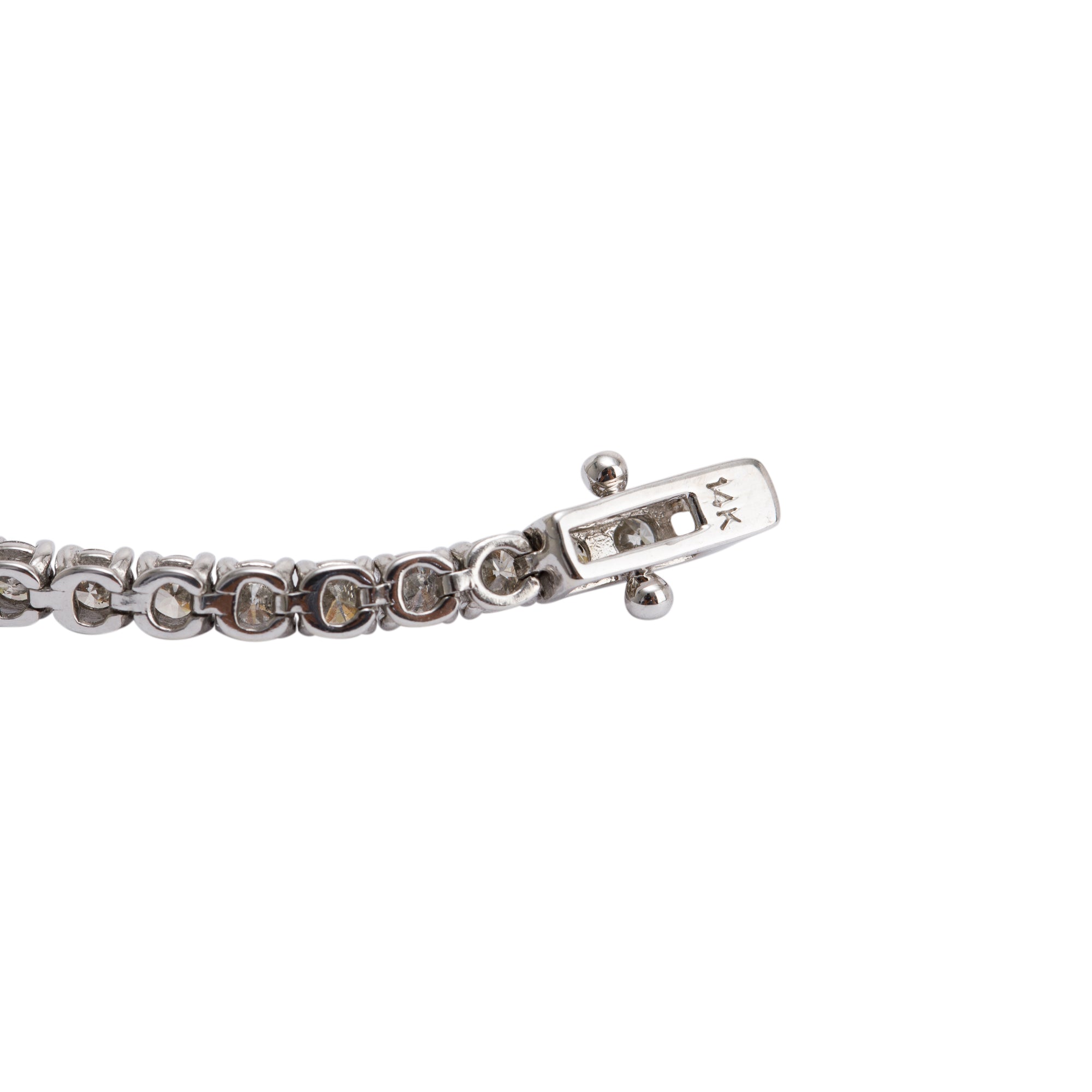 14k White Gold 3.50 tcw. Diamond Tennis Bracelet