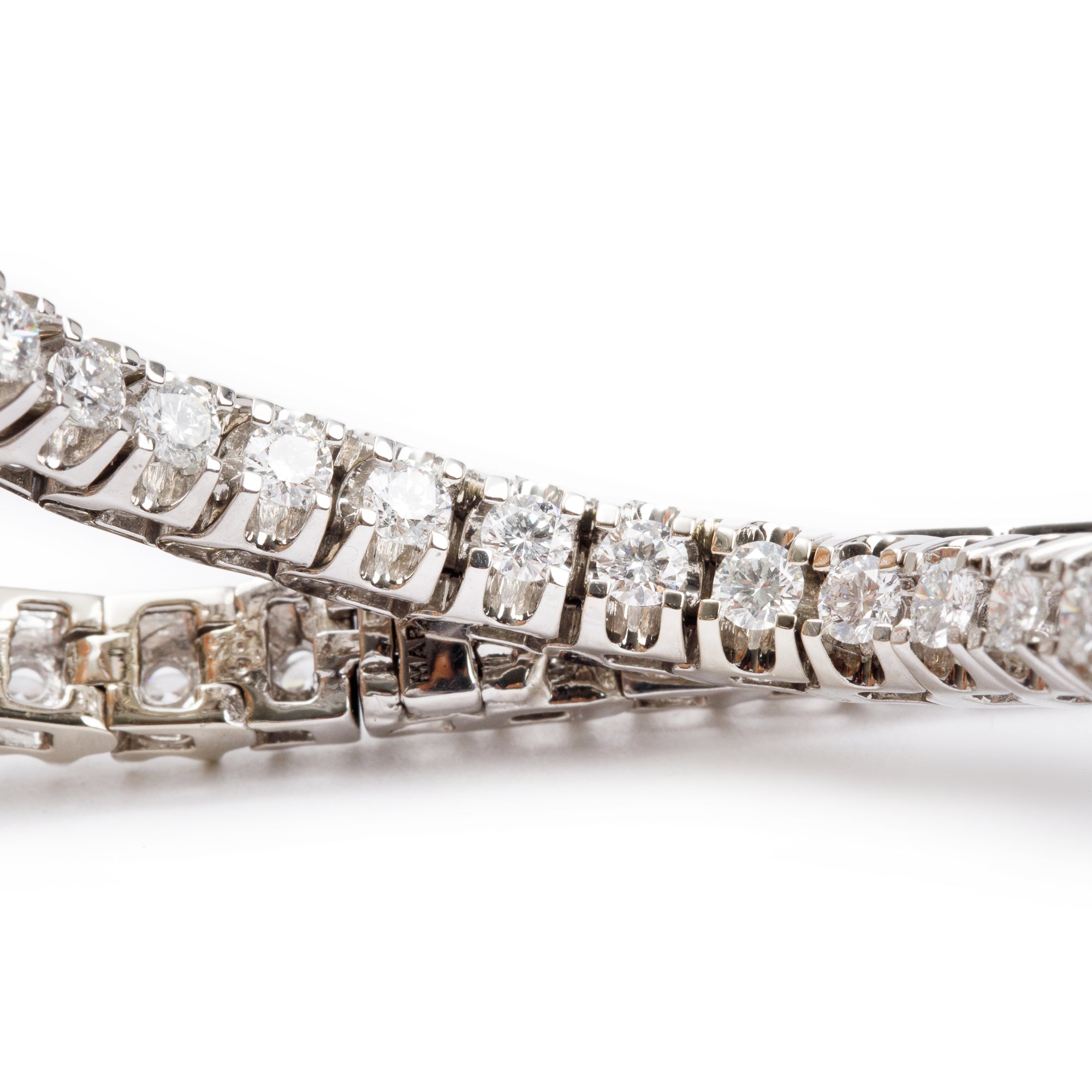 14k White Gold 3.69 tcw. Diamond Tennis Bracelet