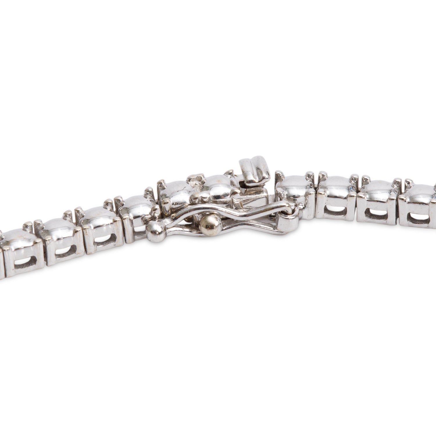 14k White Gold 4.28 tcw. Diamond Tennis Necklace