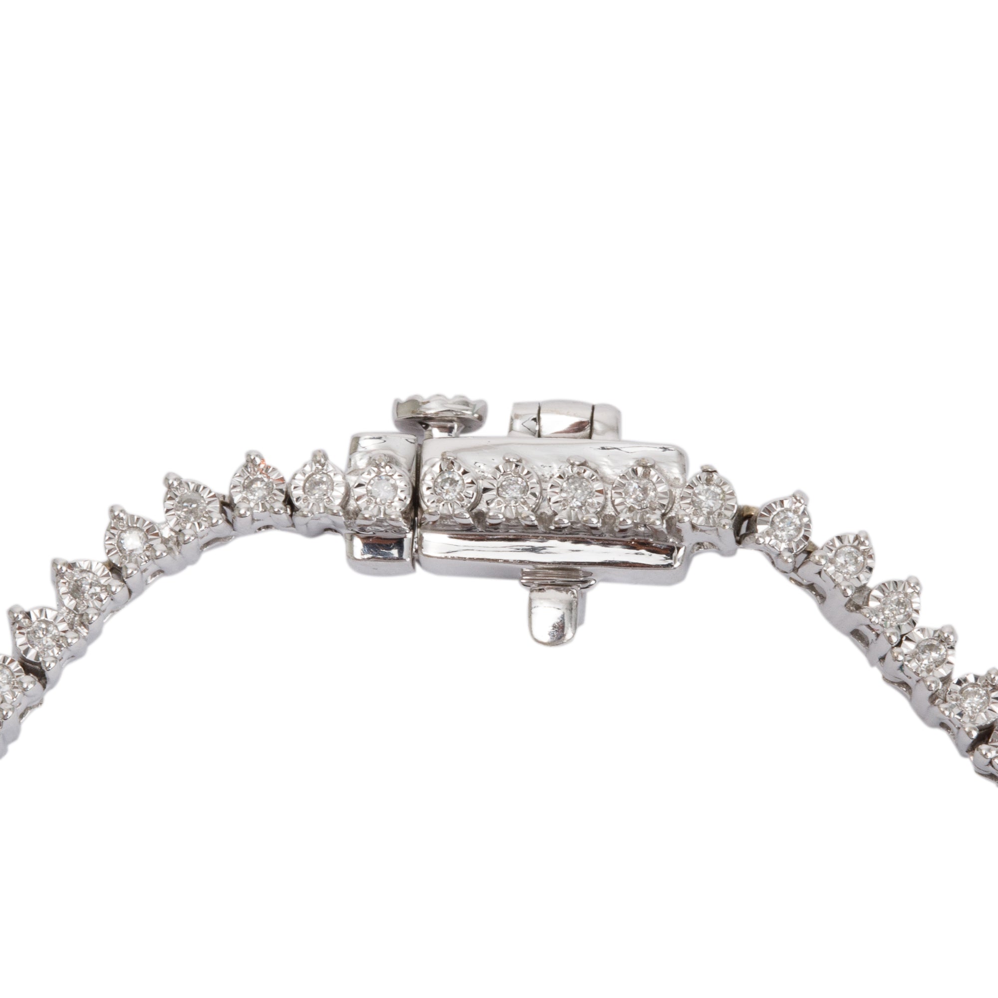 14k White Gold 4.32 tcw. Diamond Tennis Necklace
