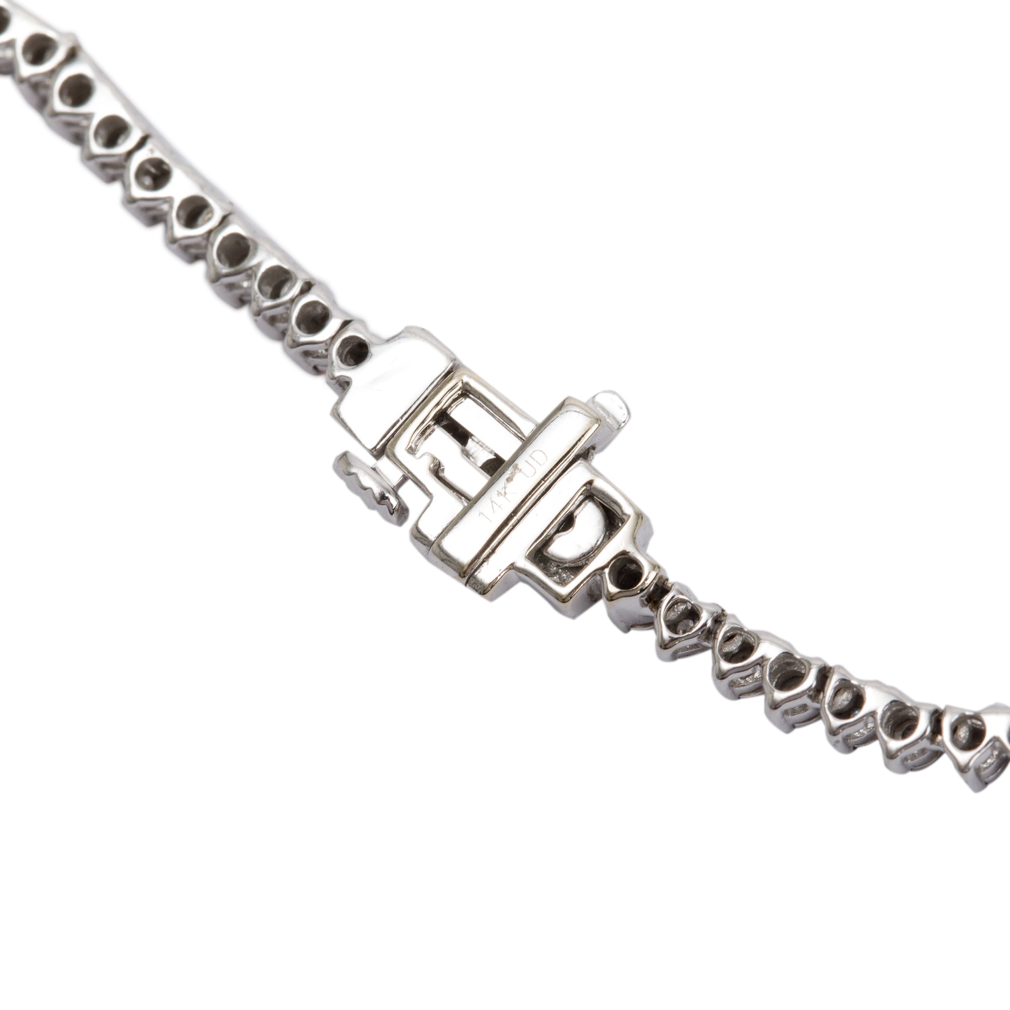 14k White Gold 4.32 tcw. Diamond Tennis Necklace