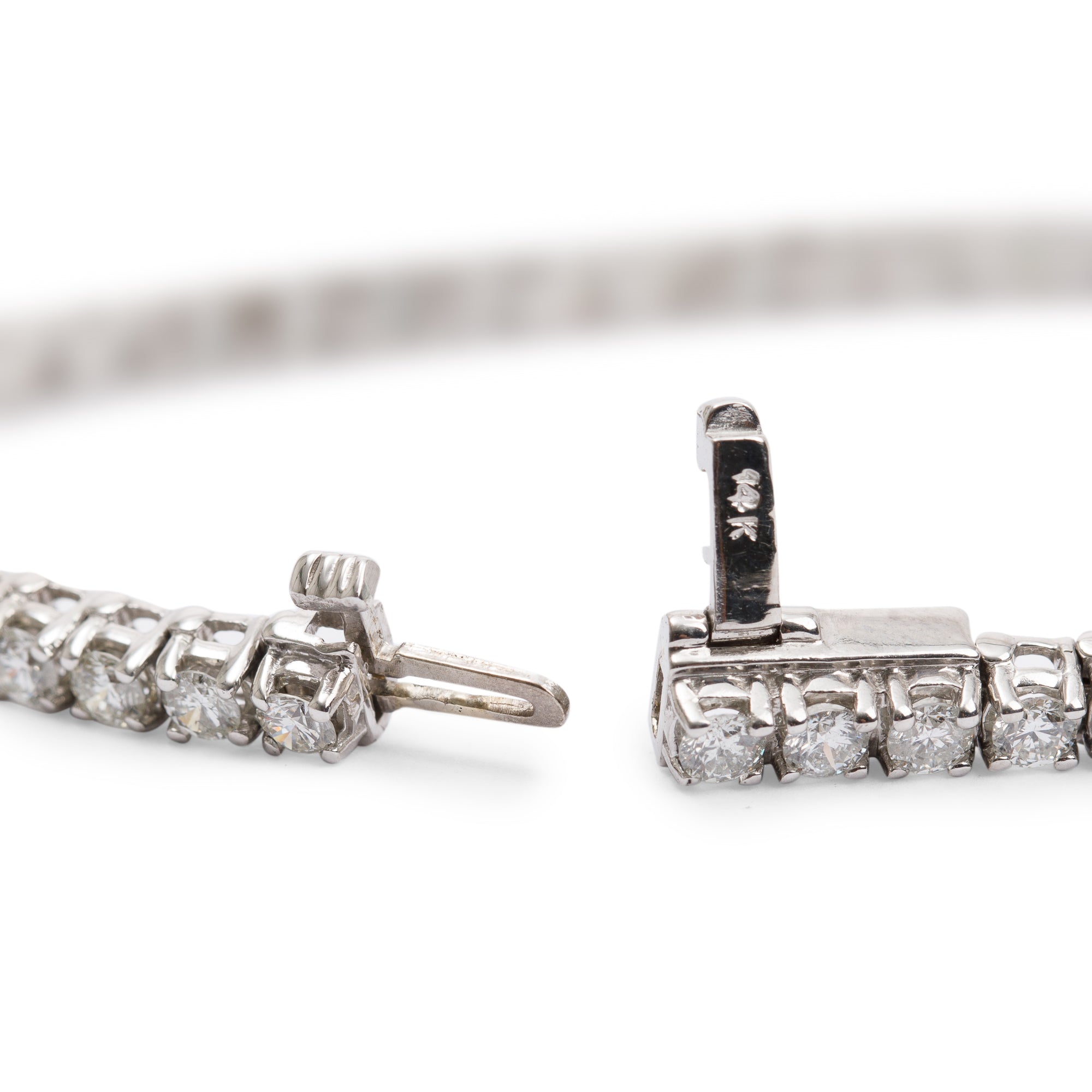 14k White Gold 4.59 tcw. Diamond Tennis Bracelet