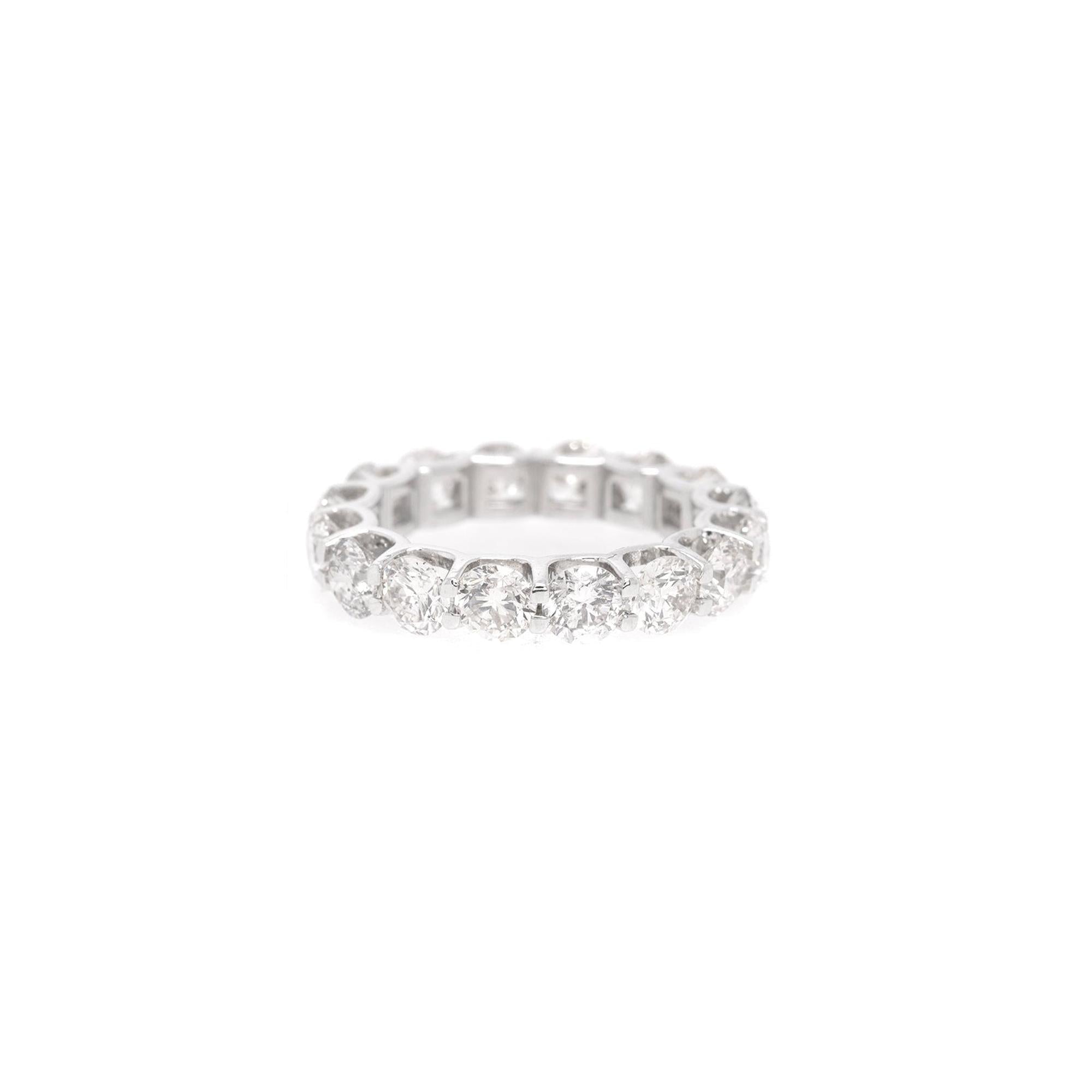 14k White Gold 4.65 tcw. Diamond Eternity Band