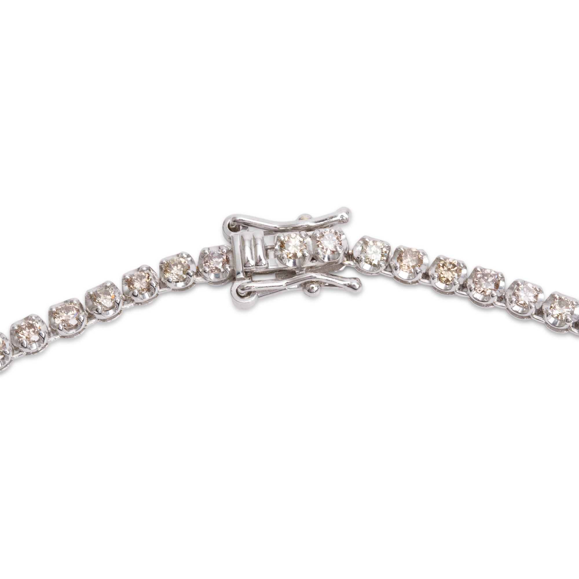 14k White Gold 5.01 tcw. Diamond Tennis Necklace