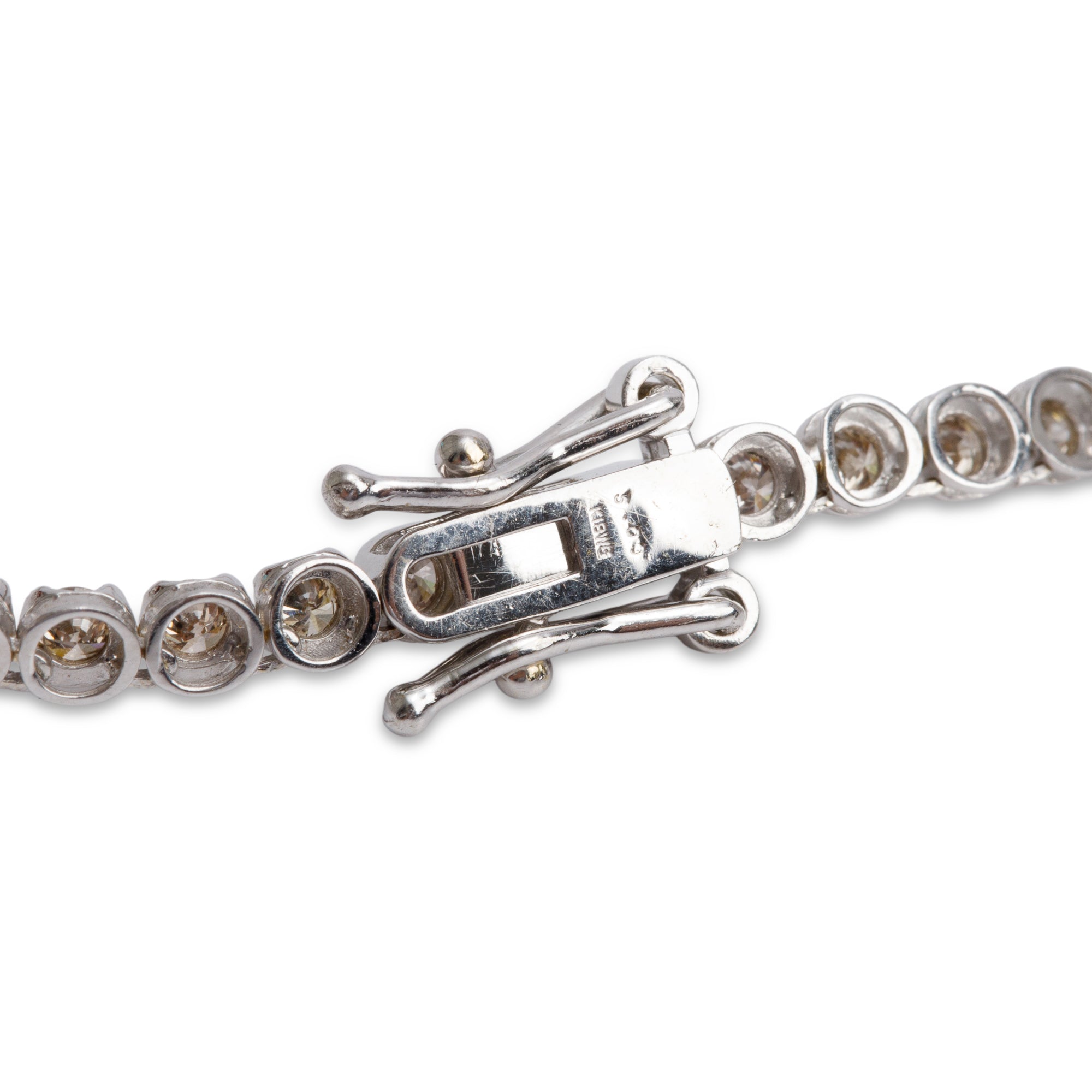 14k White Gold 5.01 tcw. Diamond Tennis Necklace