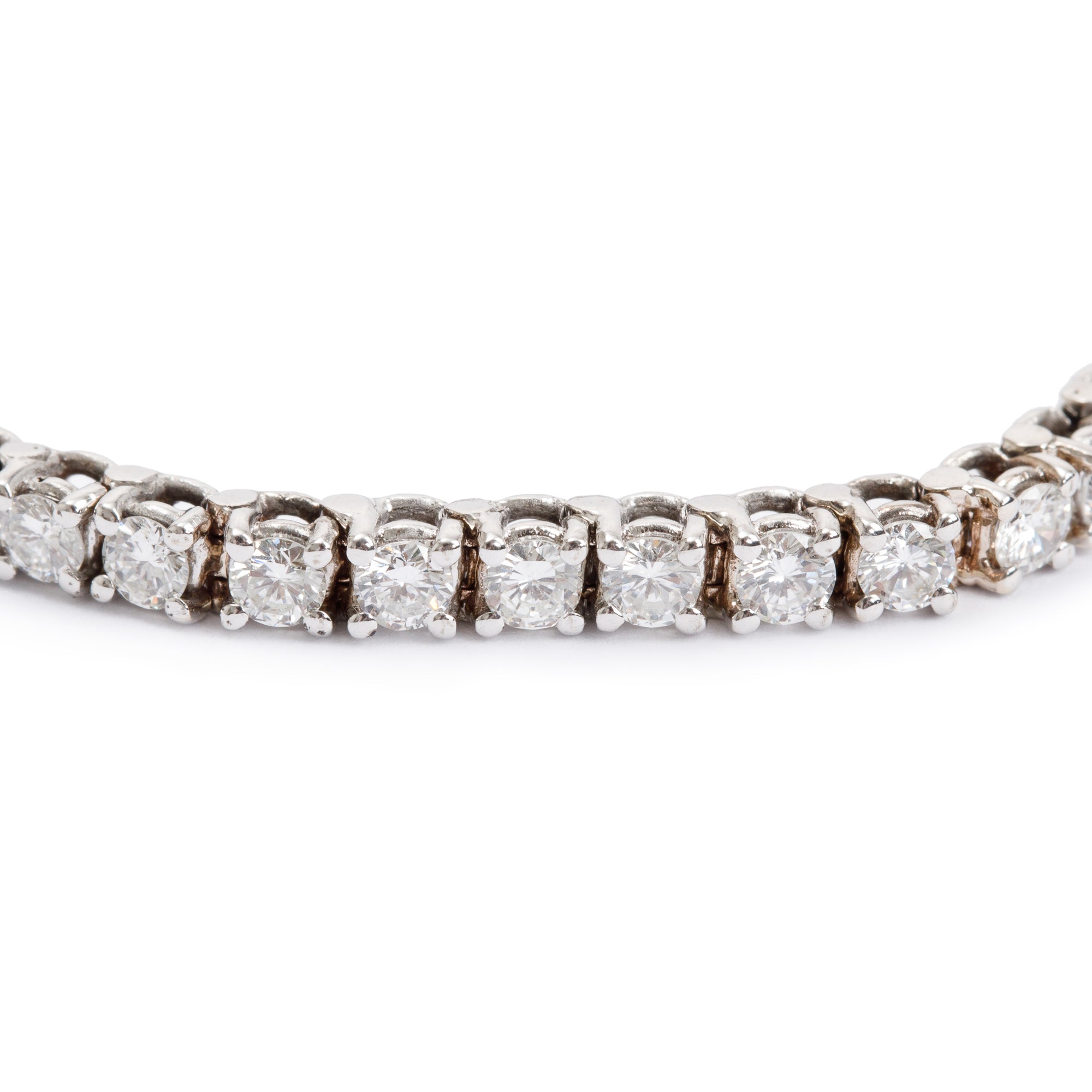 14k White Gold 5.10 tcw. Diamond Tennis Bracelet
