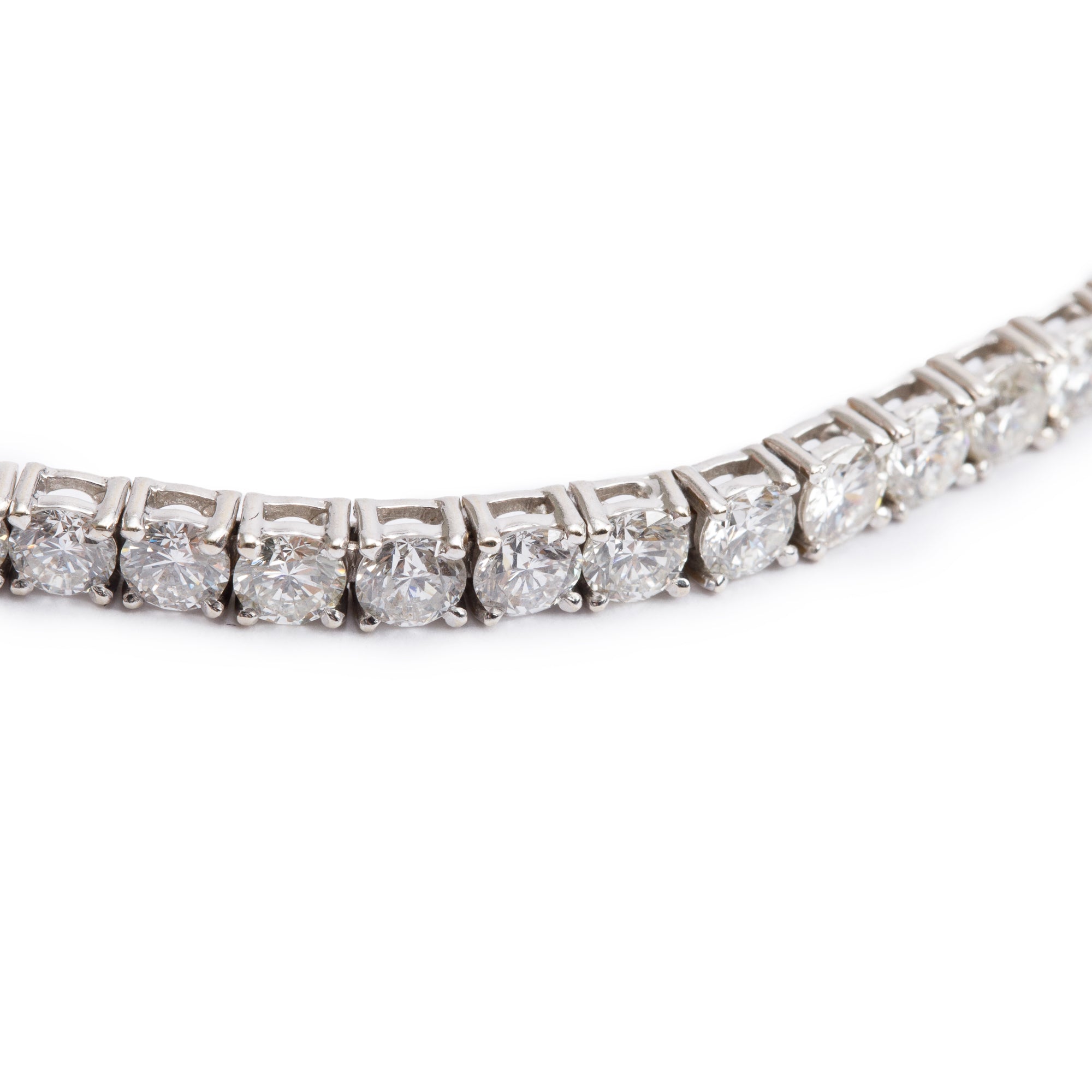 14k White Gold 6.09 tcw. Diamond Tennis Bracelet