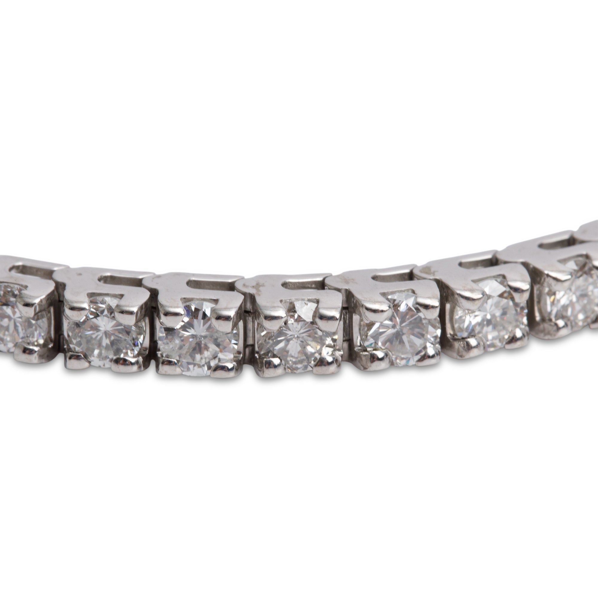 14k White Gold 6.23 tcw. Diamond Tennis Bracelet