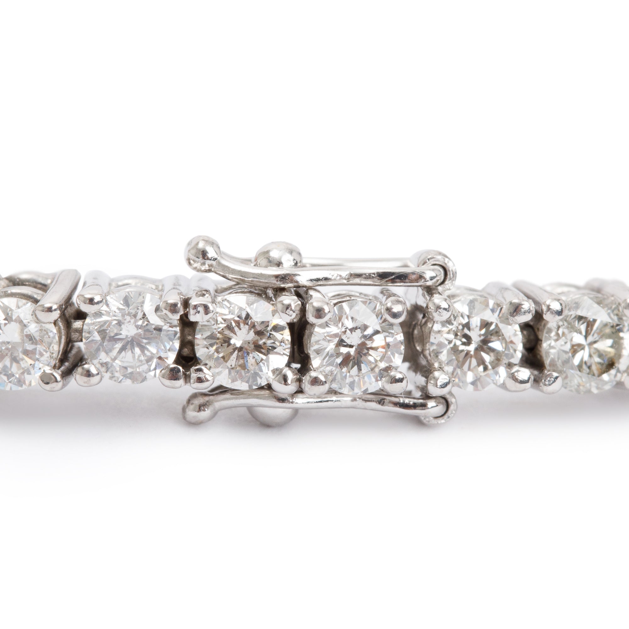 14k White Gold 6.50 tcw. Diamond Tennis Bracelet