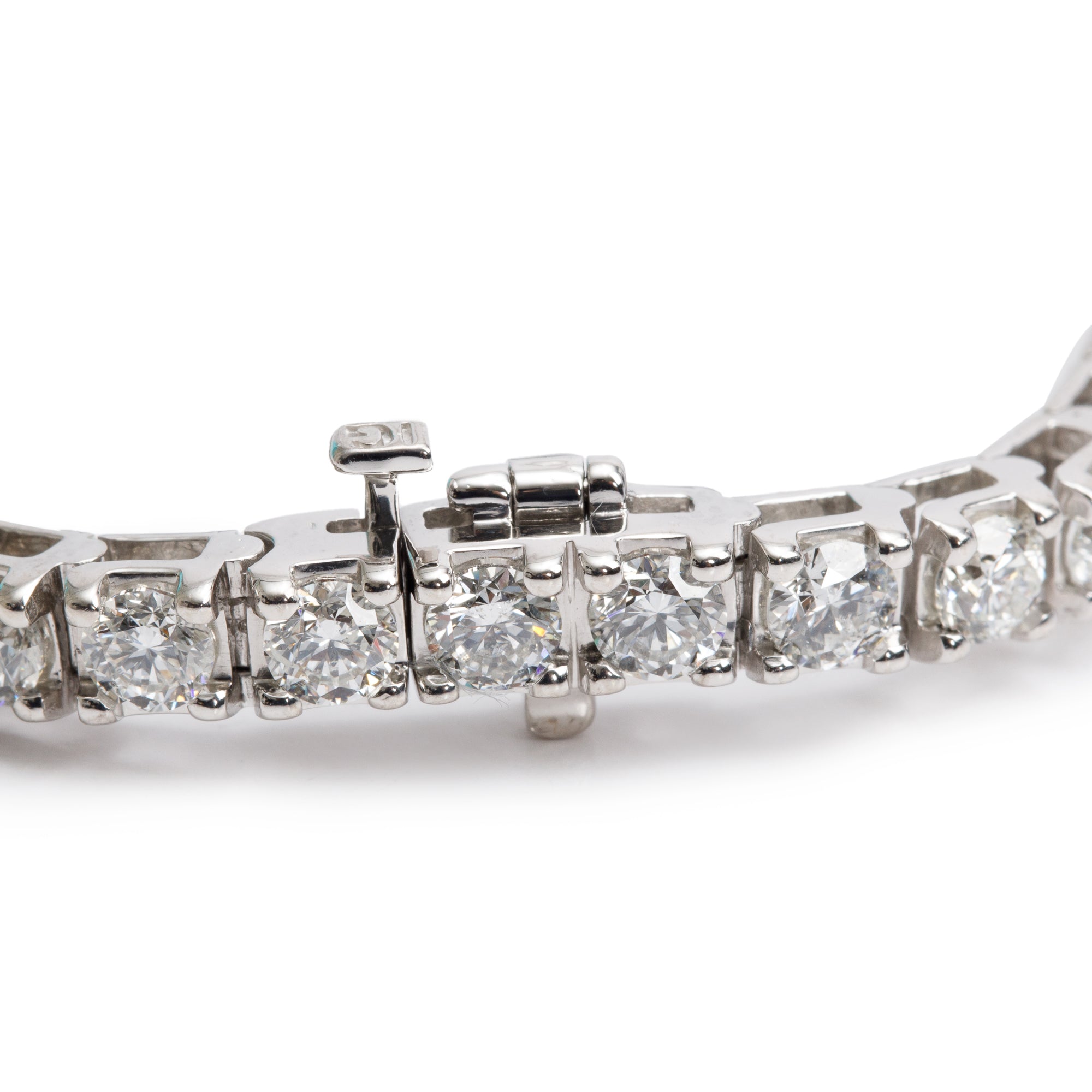 14k White Gold 8.61 tcw. Diamond Tennis Bracelet
