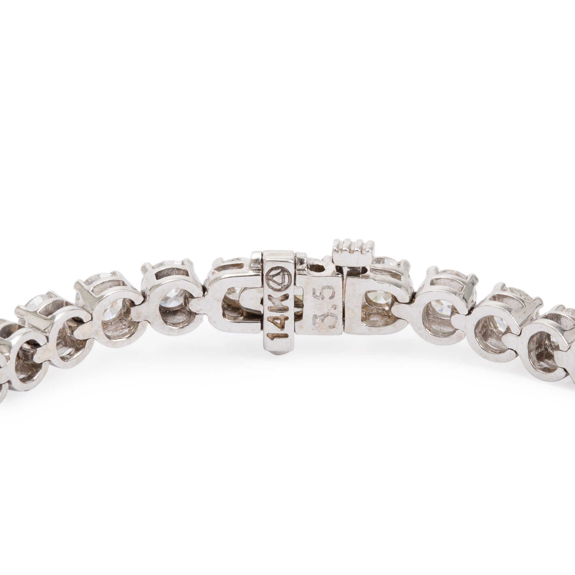 14k White Gold 8.71 tcw. Diamond Tennis Bracelet