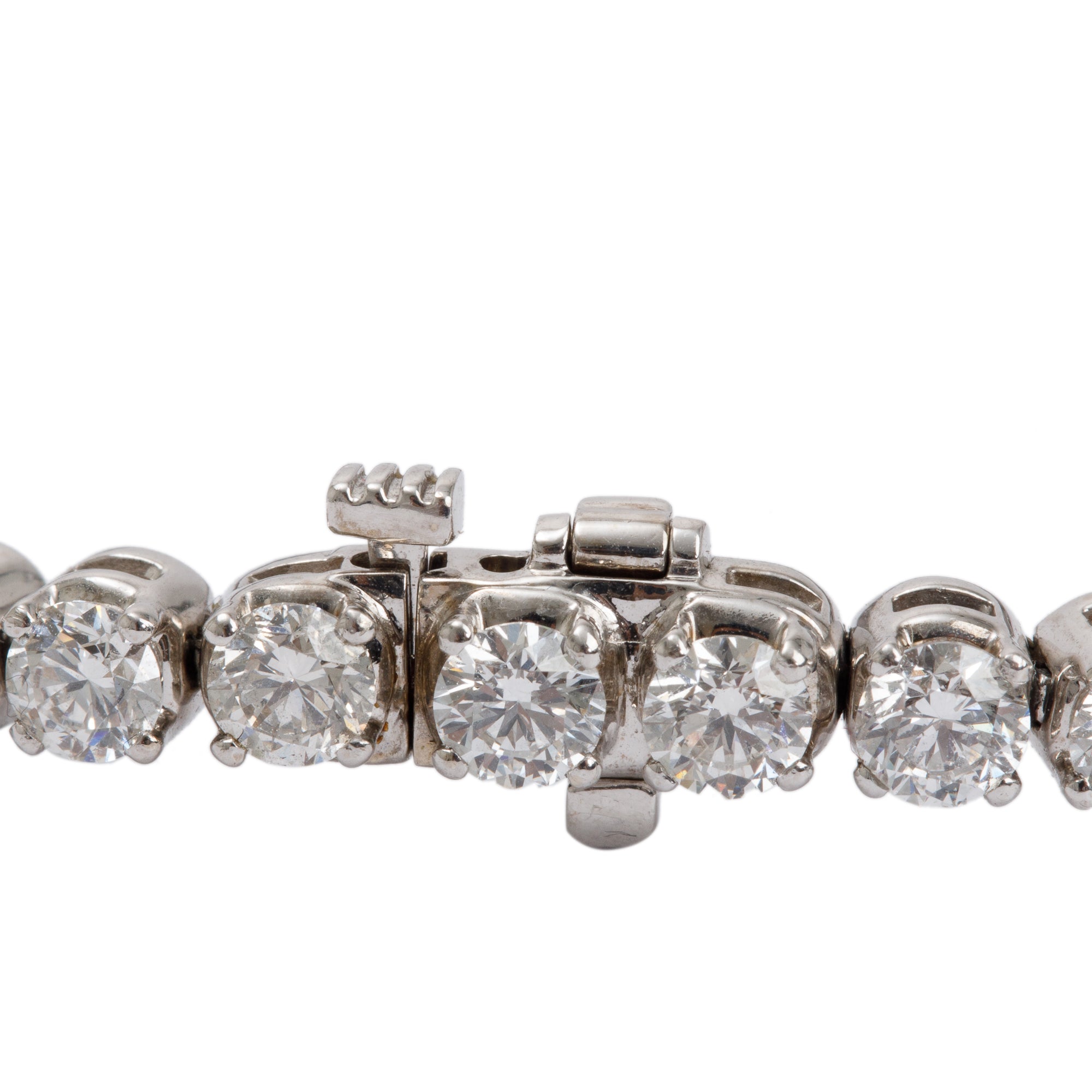 14k White Gold 8.71 tcw. Diamond Tennis Bracelet