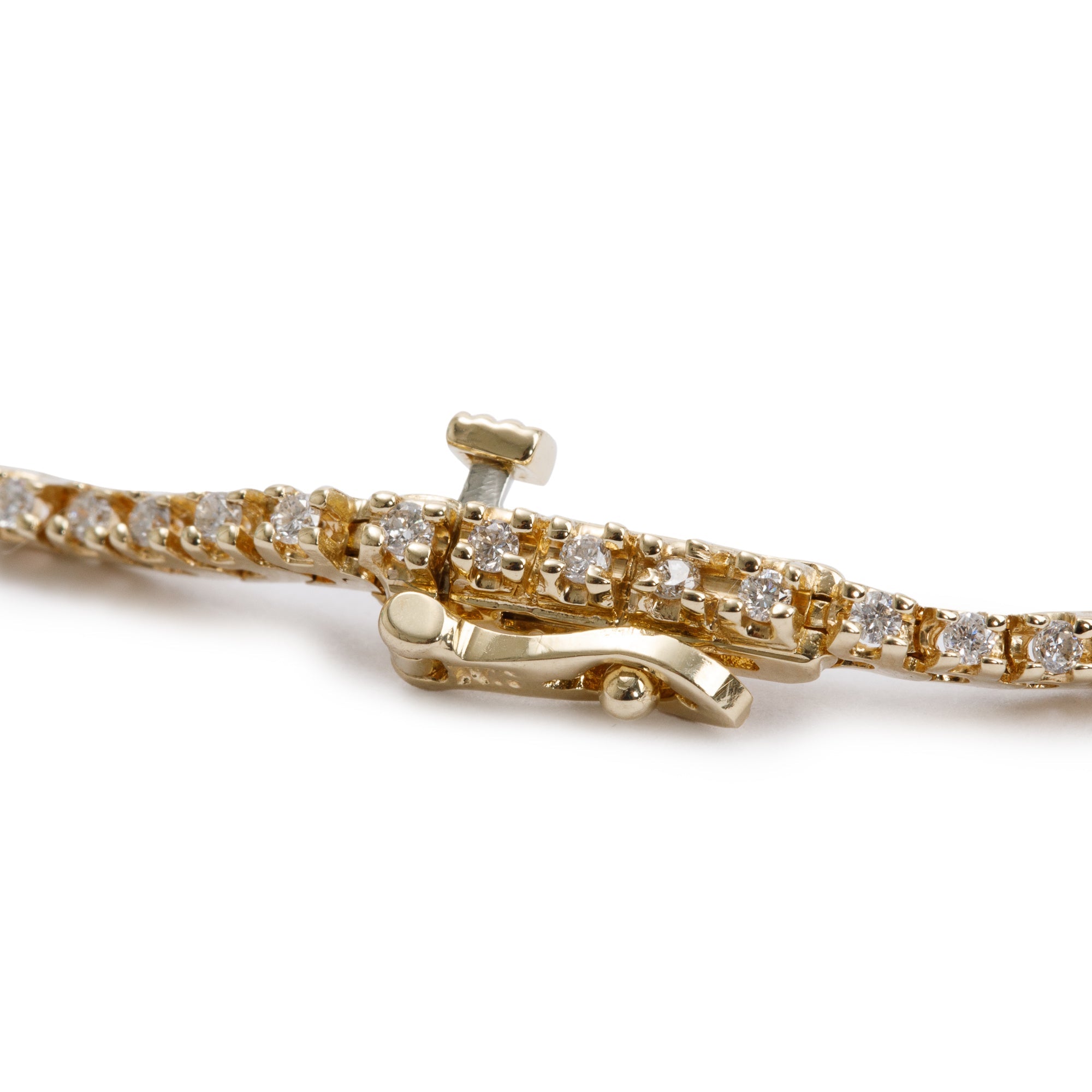 14k Yellow Gold 1.17 tcw Diamond Tennis Bracelet