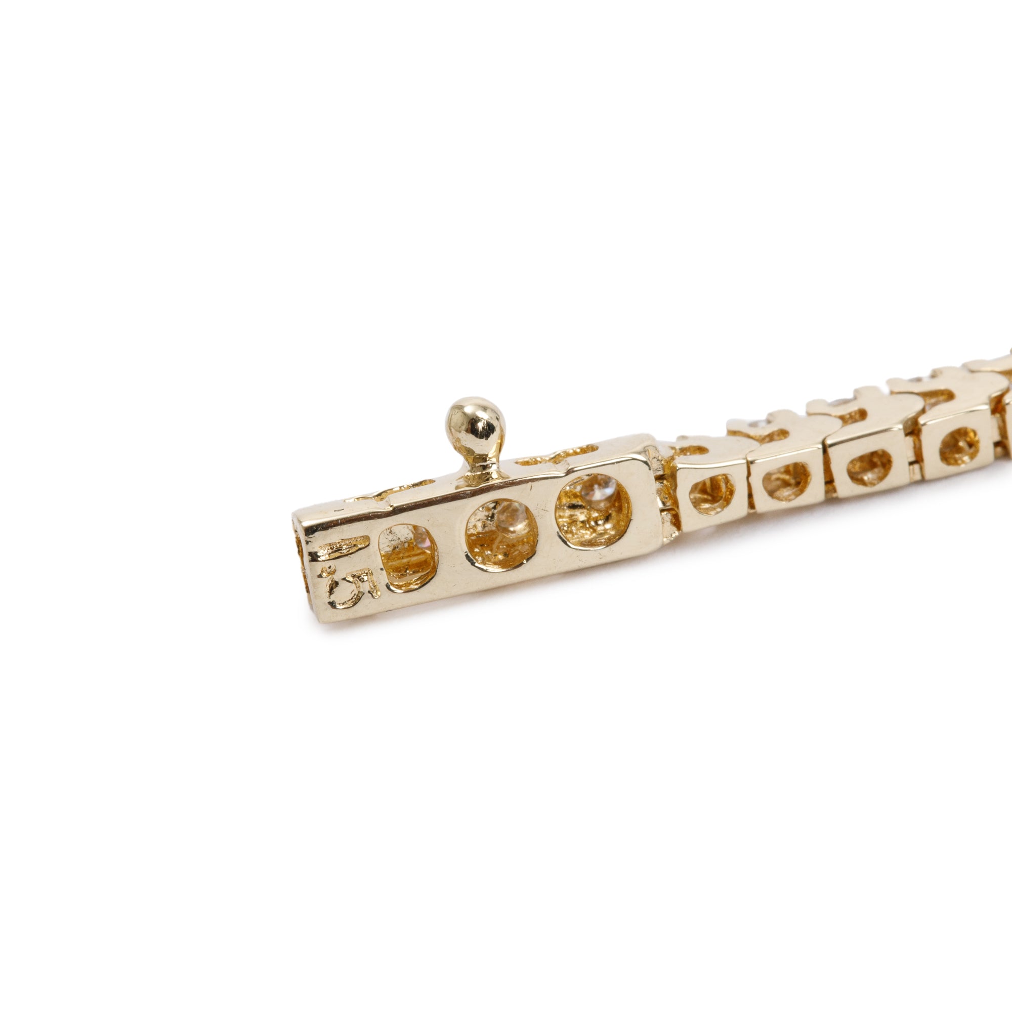 14k Yellow Gold 1.17 tcw Diamond Tennis Bracelet