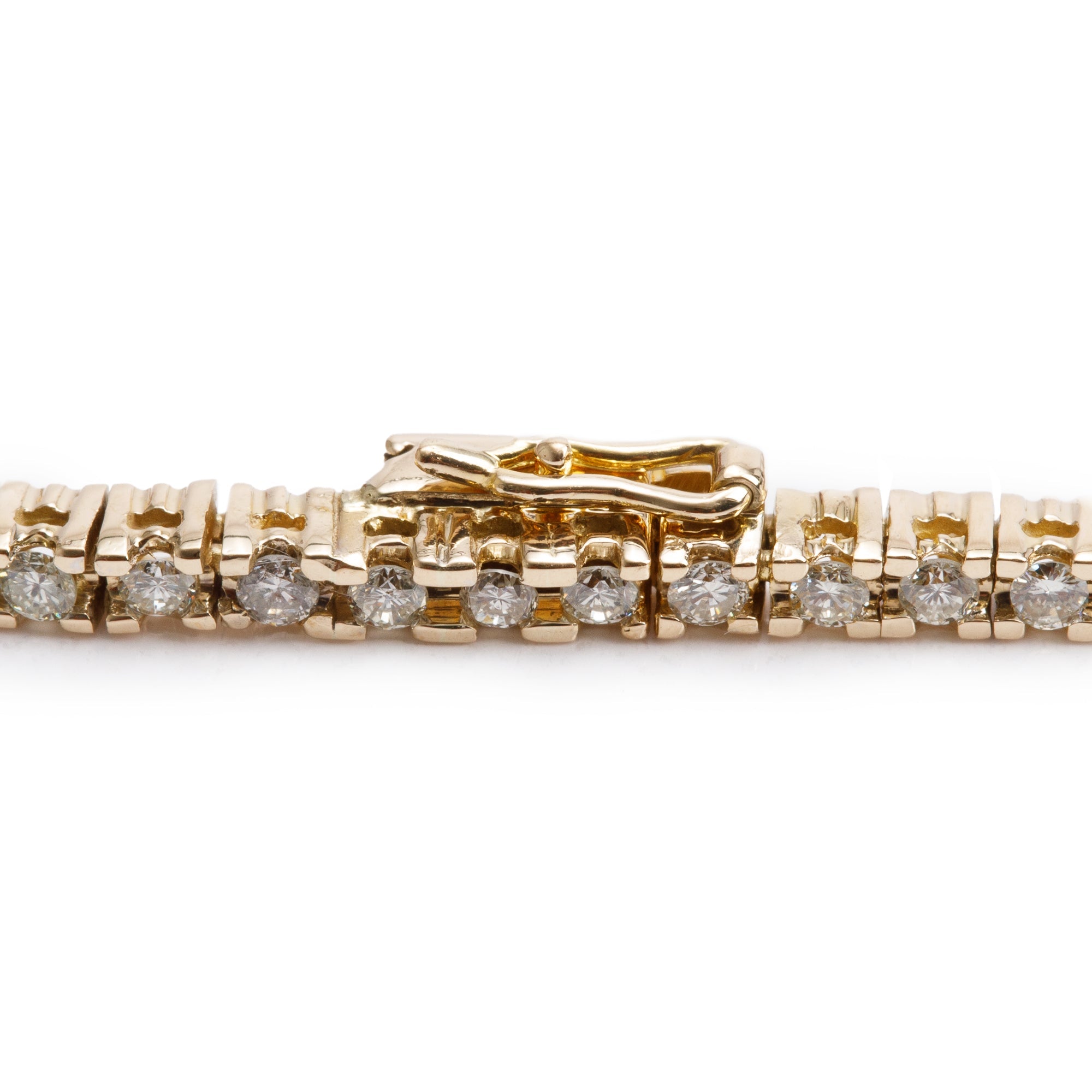 14k Yellow Gold 1.58 tcw. Diamond Tennis Bracelet