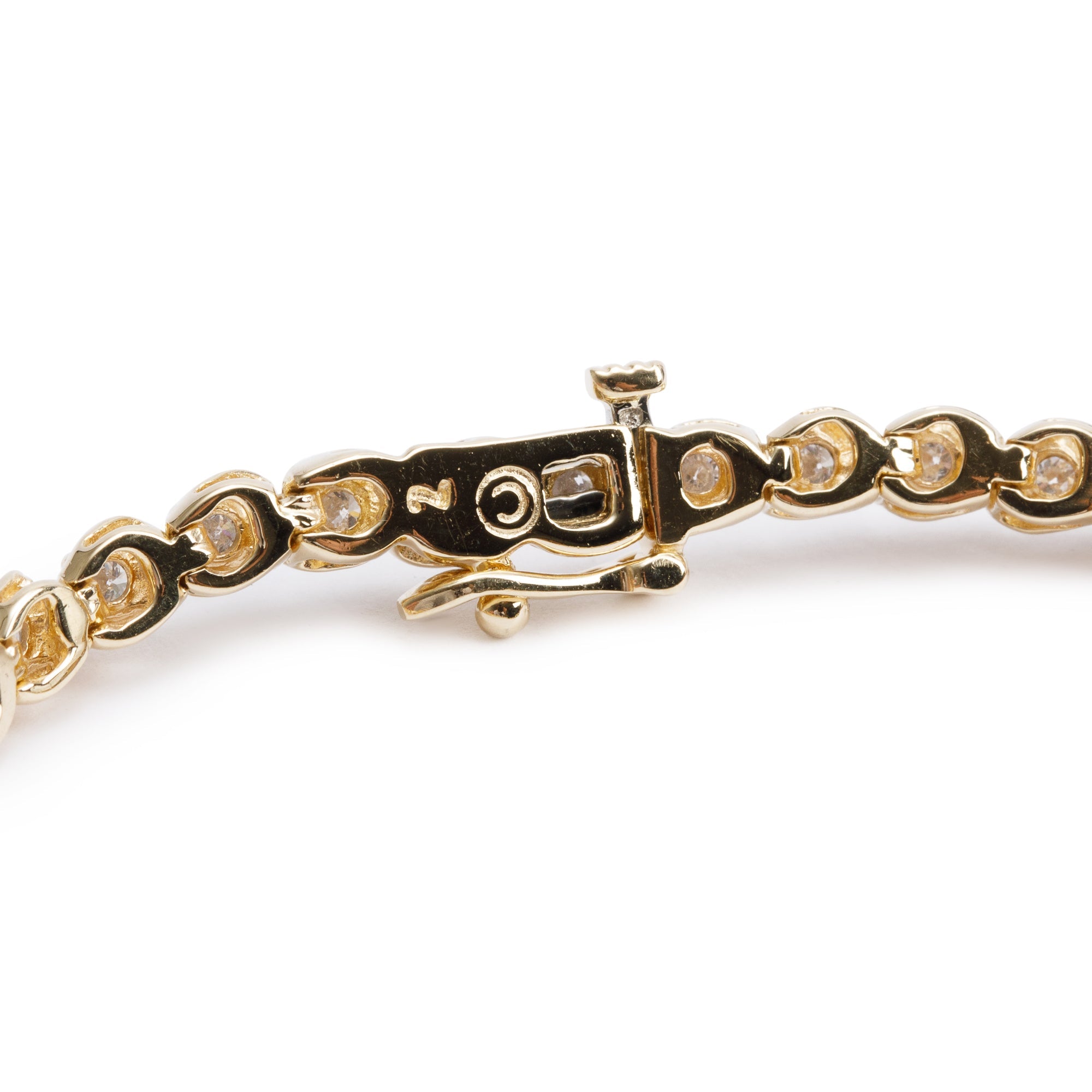 14k Yellow Gold 2.0 tcw. Diamond Tennis Bracelet