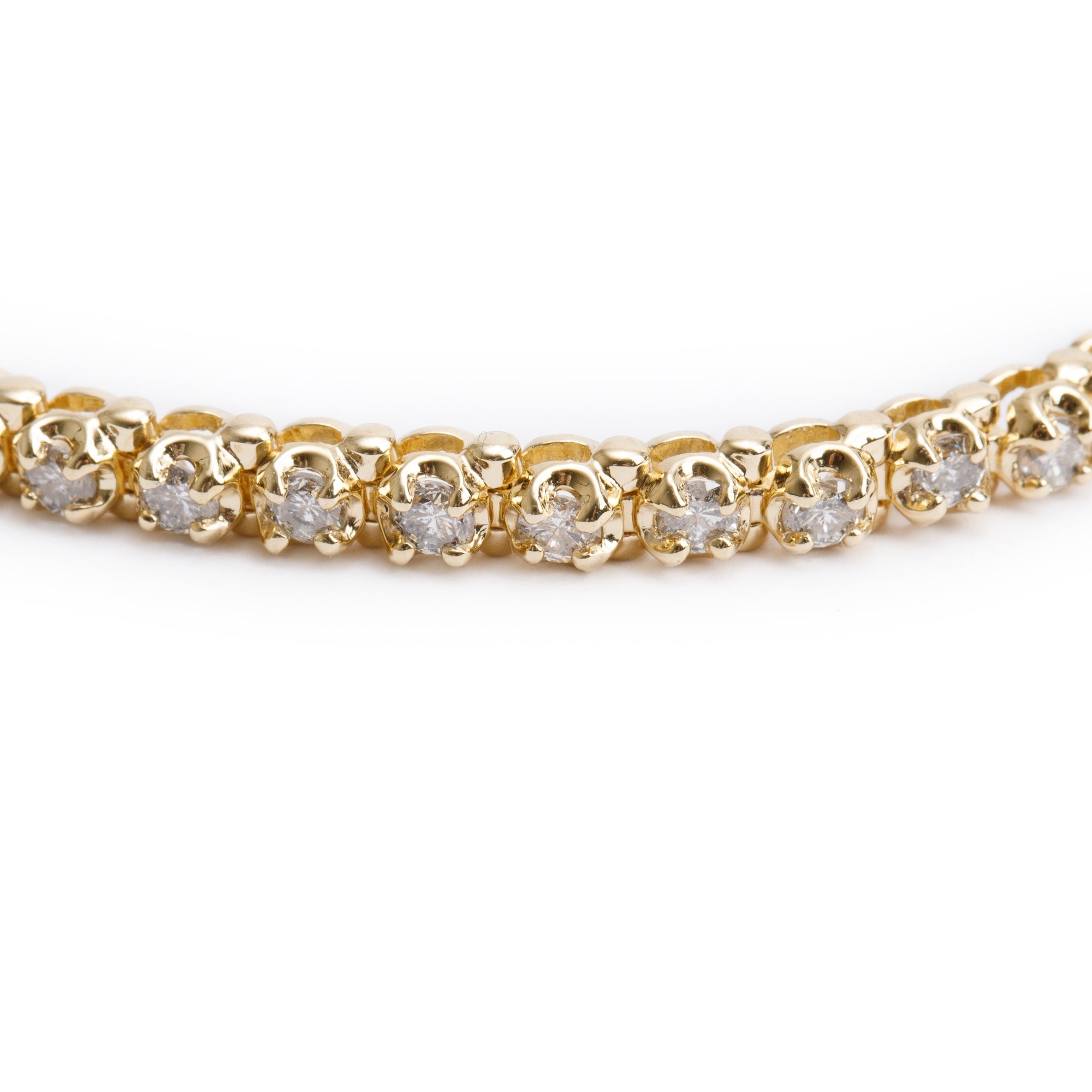 14k Yellow Gold 2.50 tcw. Diamond Tennis Bracelet