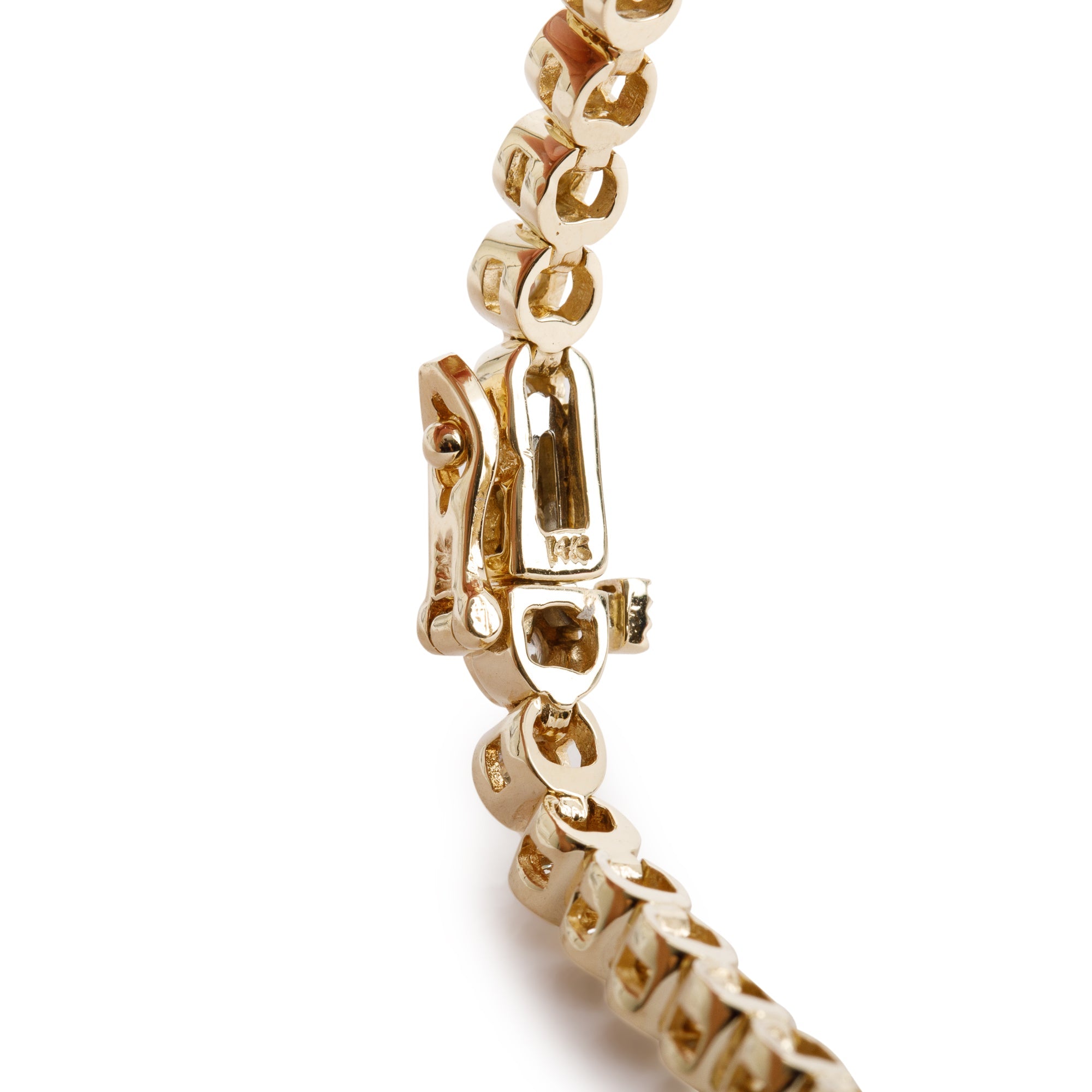 14k Yellow Gold 2.61 tcw. Diamond Tennis Bracelet