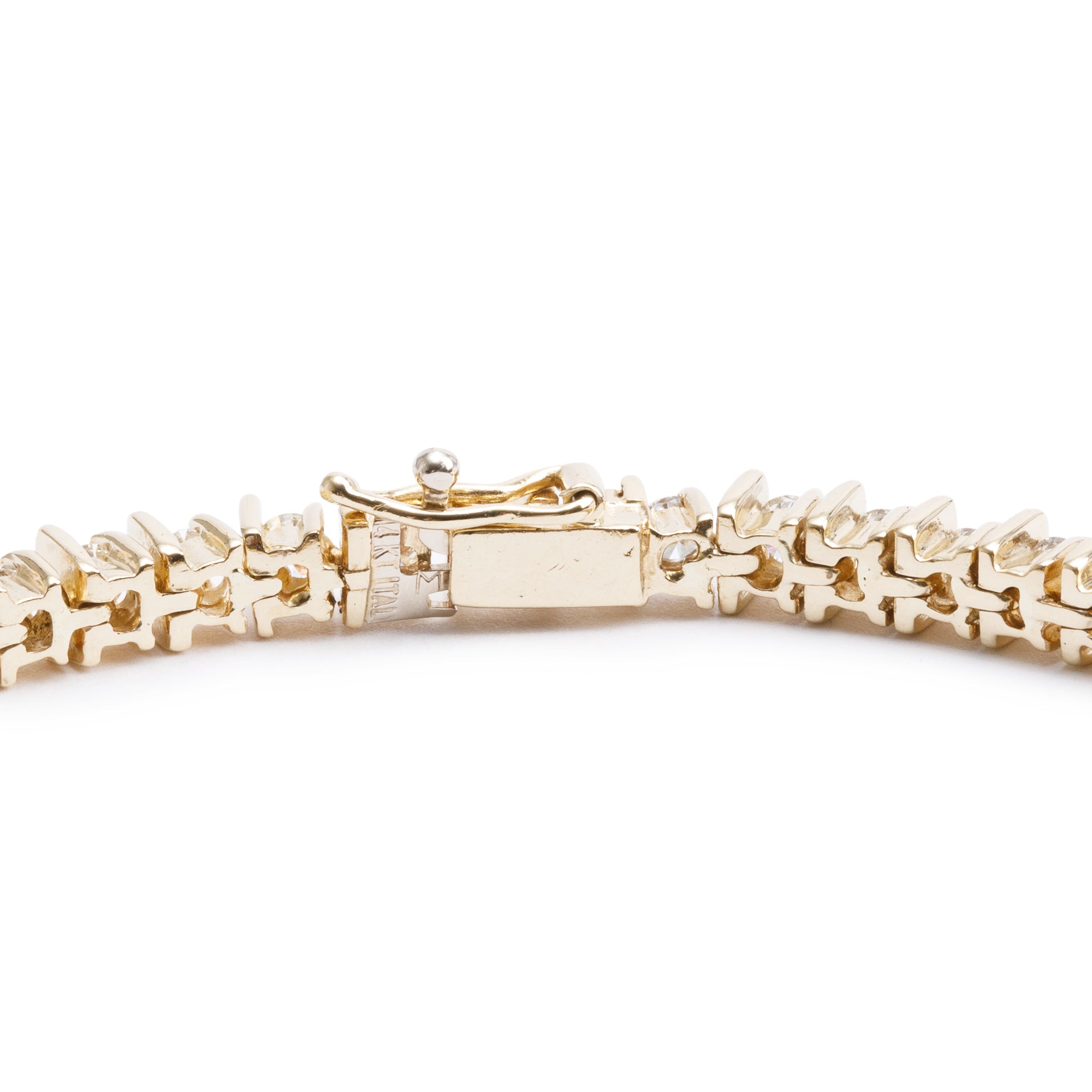 14k Yellow Gold 3.00 tcw. Diamond Tennis Bracelet
