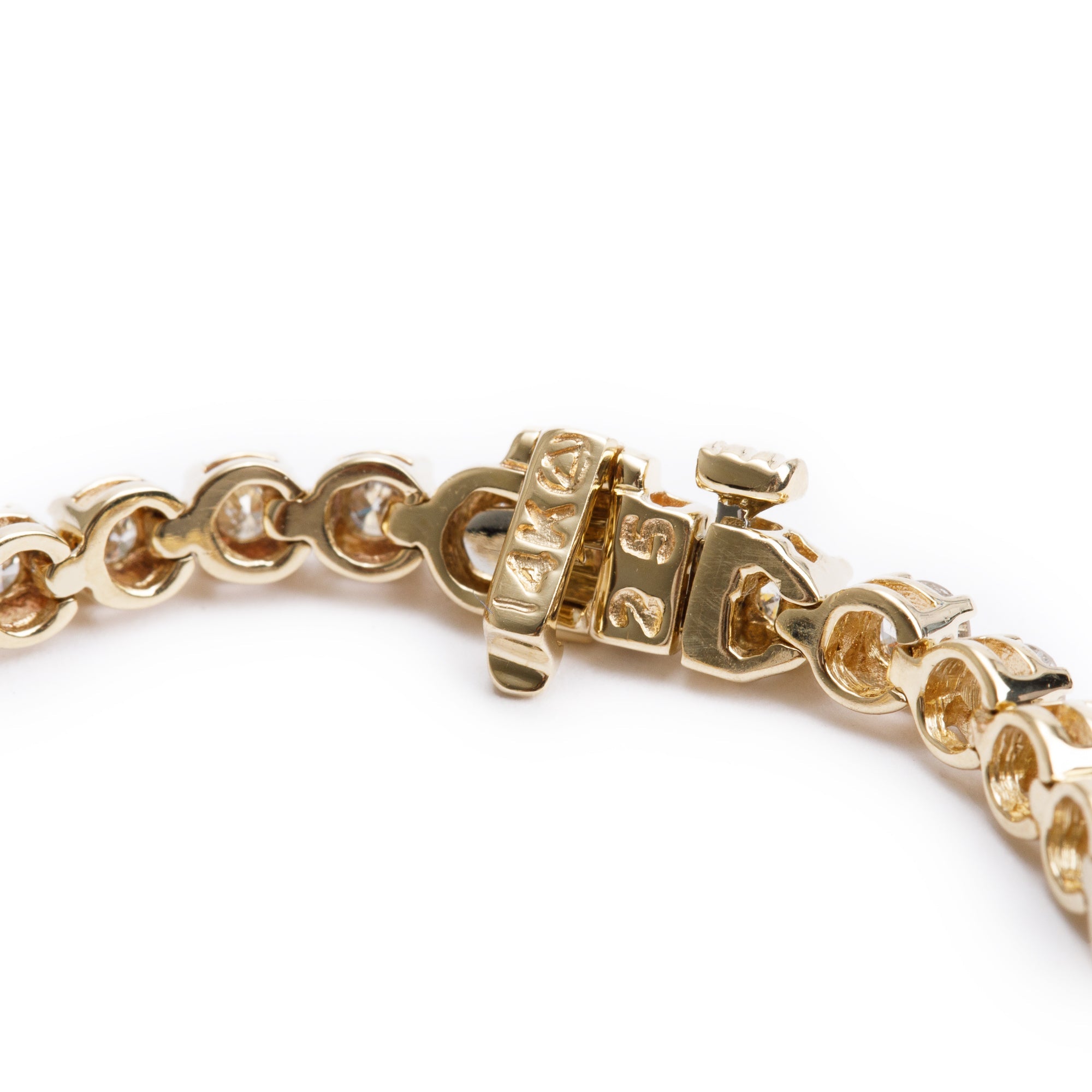 14k Yellow Gold 3.06 tcw. Diamond Tennis Bracelet
