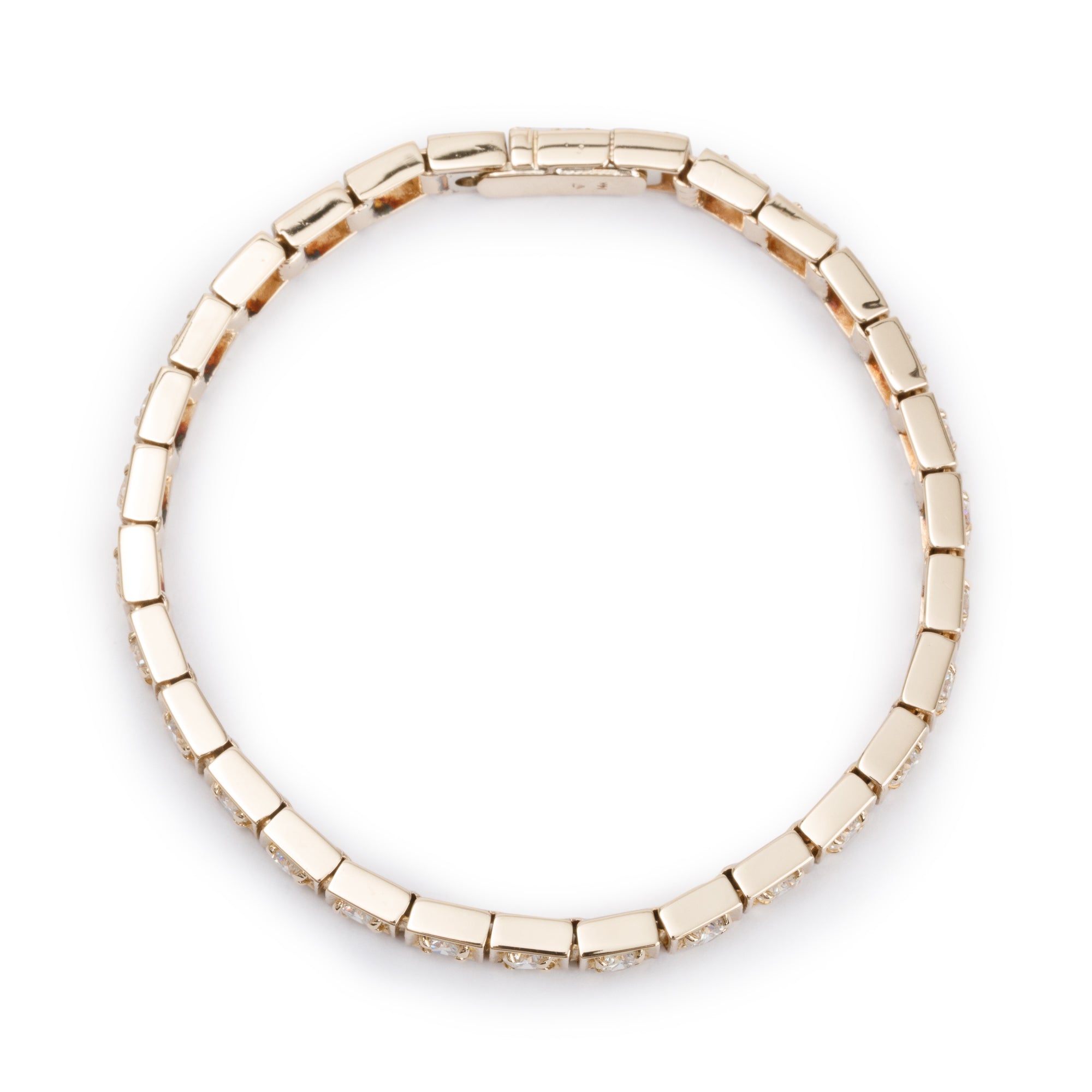 14k Yellow Gold 4.50 tcw Diamond Tennis Bracelet