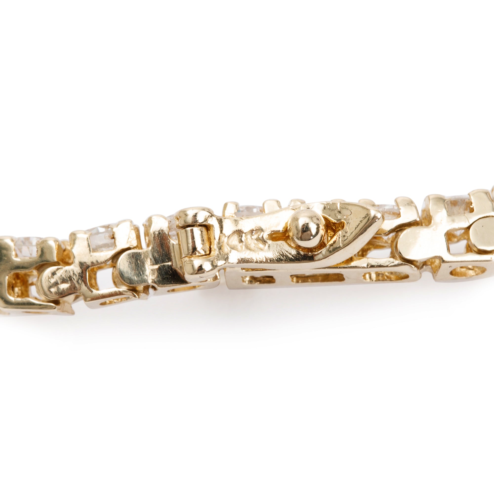 14k Yellow Gold 5.00 tcw Diamond Tennis Bracelet
