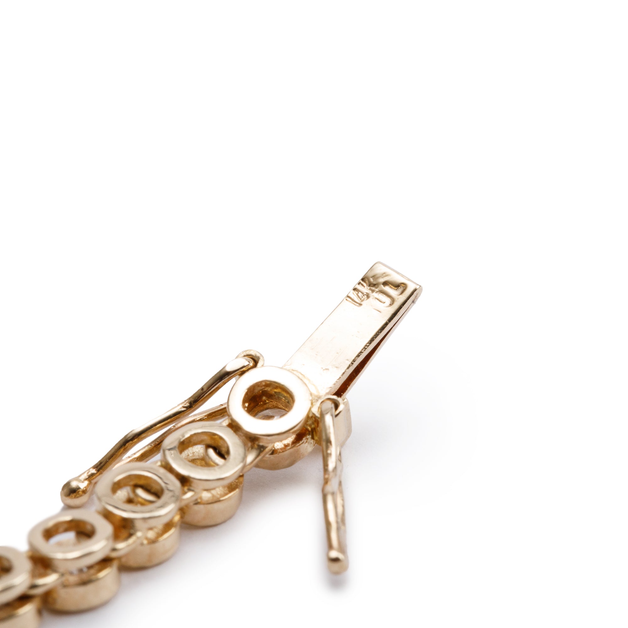 14k Yellow Gold 5.40 tcw. Diamond Tennis Bracelet